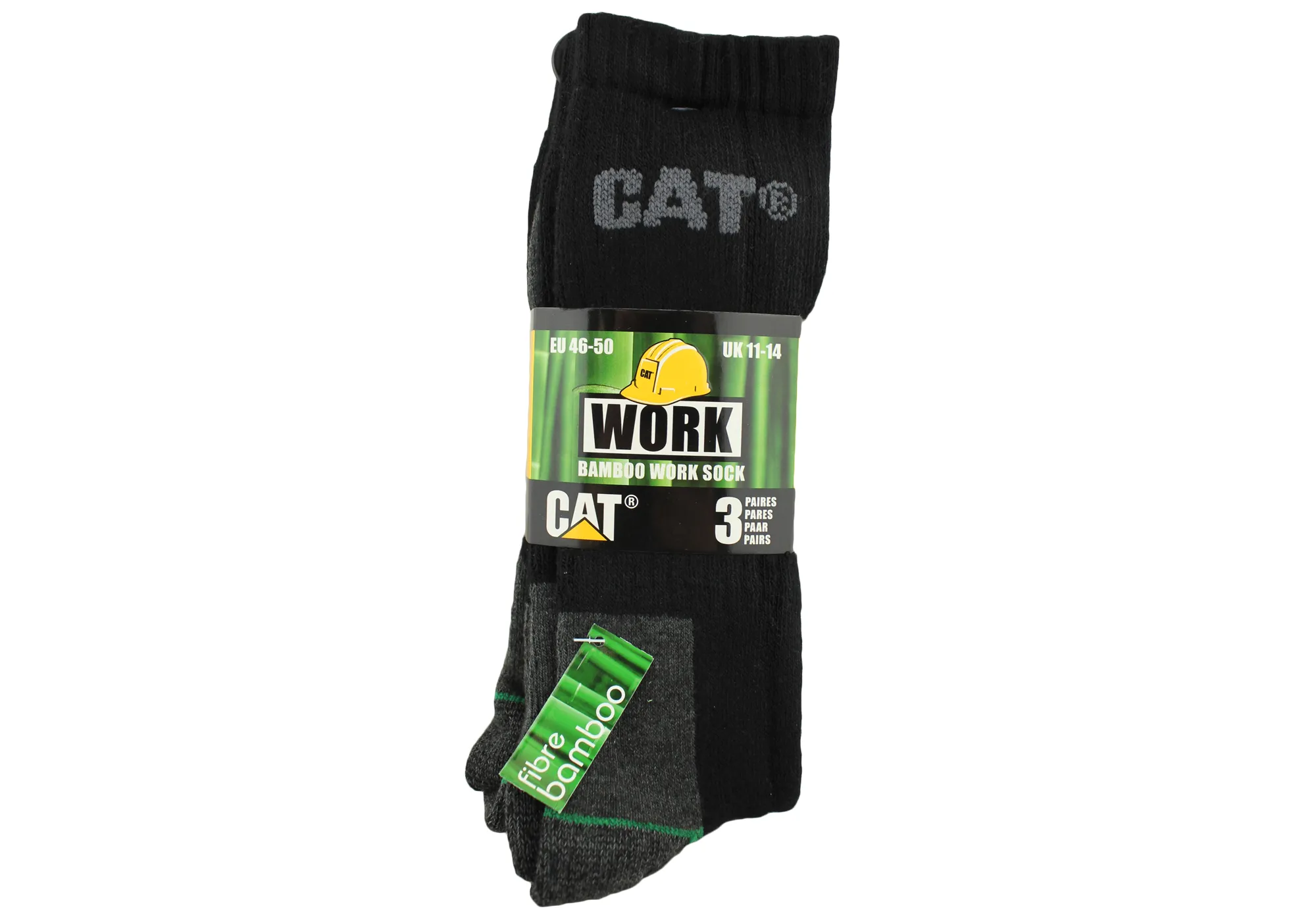 3 Pairs of Caterpillar Mens Bamboo Socks