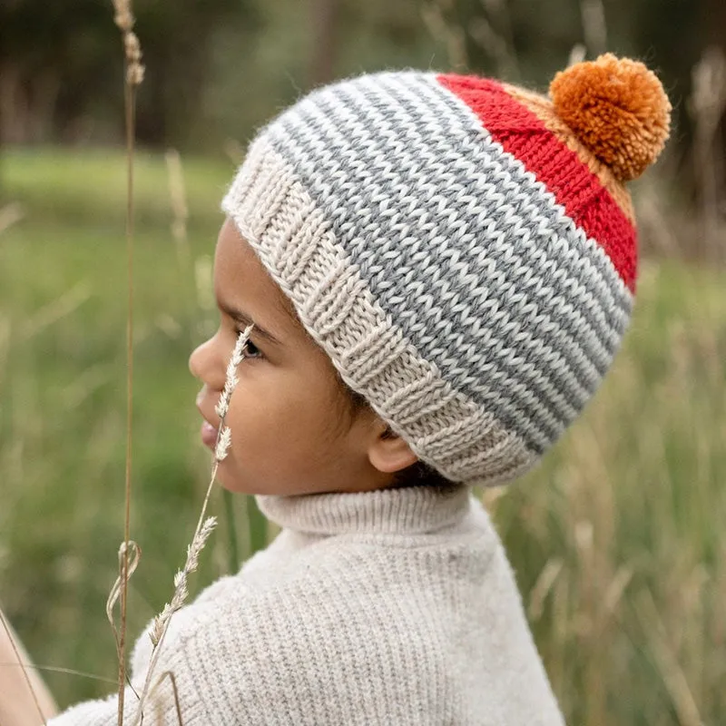 Acorn Horizon Beanie - Grey Stripe