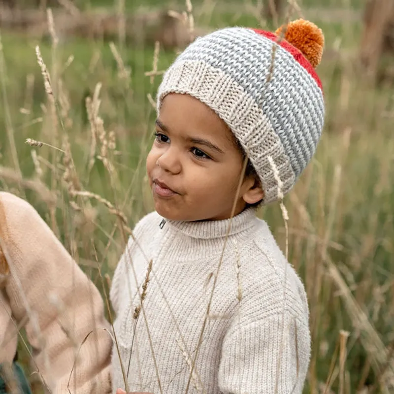 Acorn Horizon Beanie - Grey Stripe