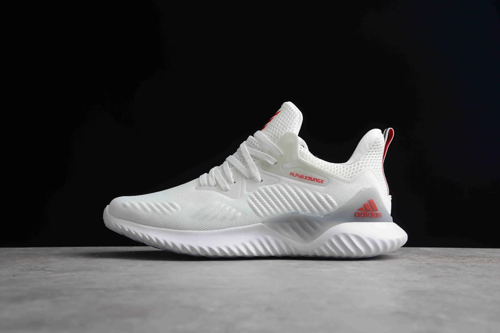 Adidas AlphaBounce Beyond Cloud White Red Purple CG4769