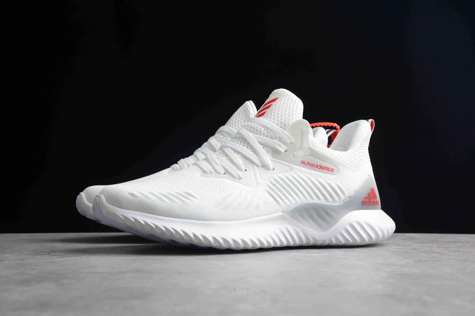 Adidas AlphaBounce Beyond Cloud White Red Purple CG4769