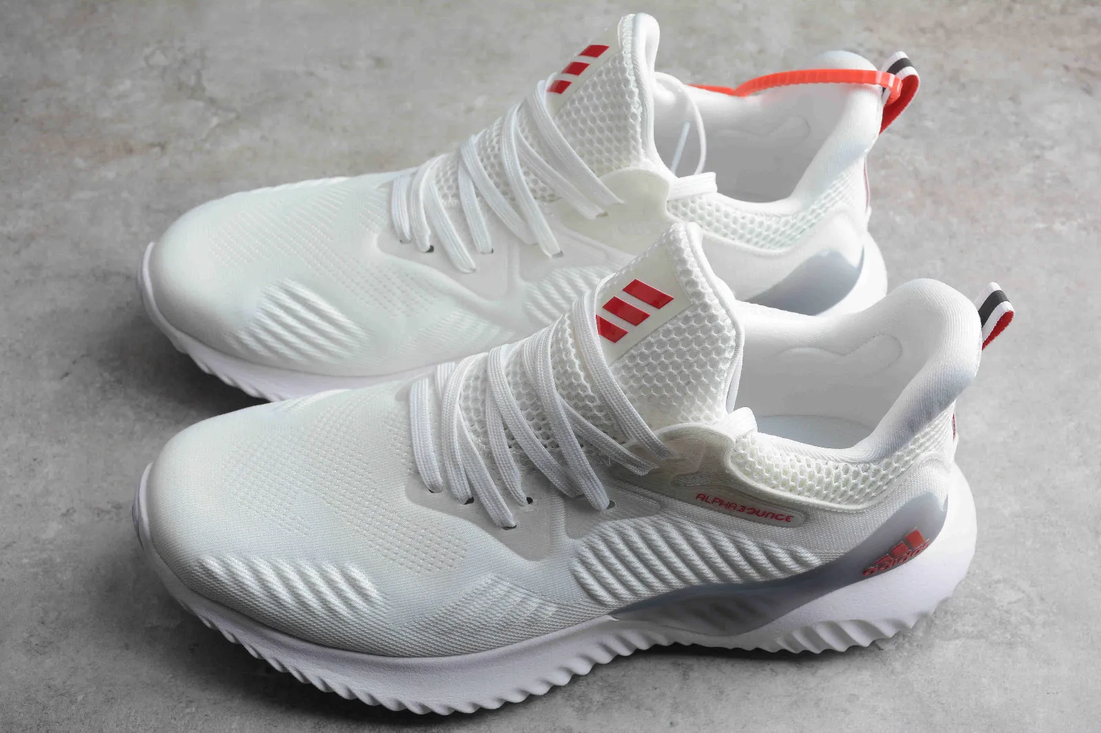 Adidas AlphaBounce Beyond Cloud White Red Purple CG4769