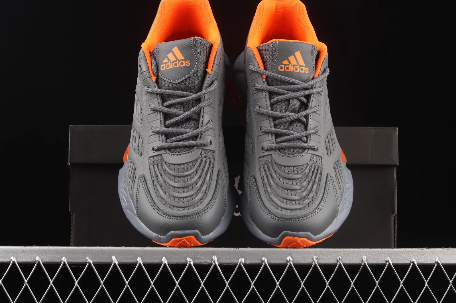 Adidas AlphaBounce Beyond Wolf Grey Total Orange Dark Grey CG3425