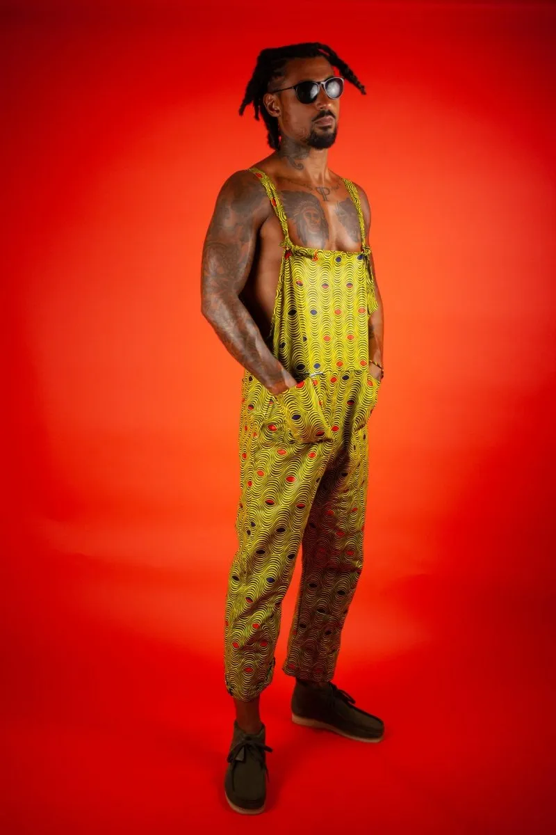 African Dungarees in Yellow Optical