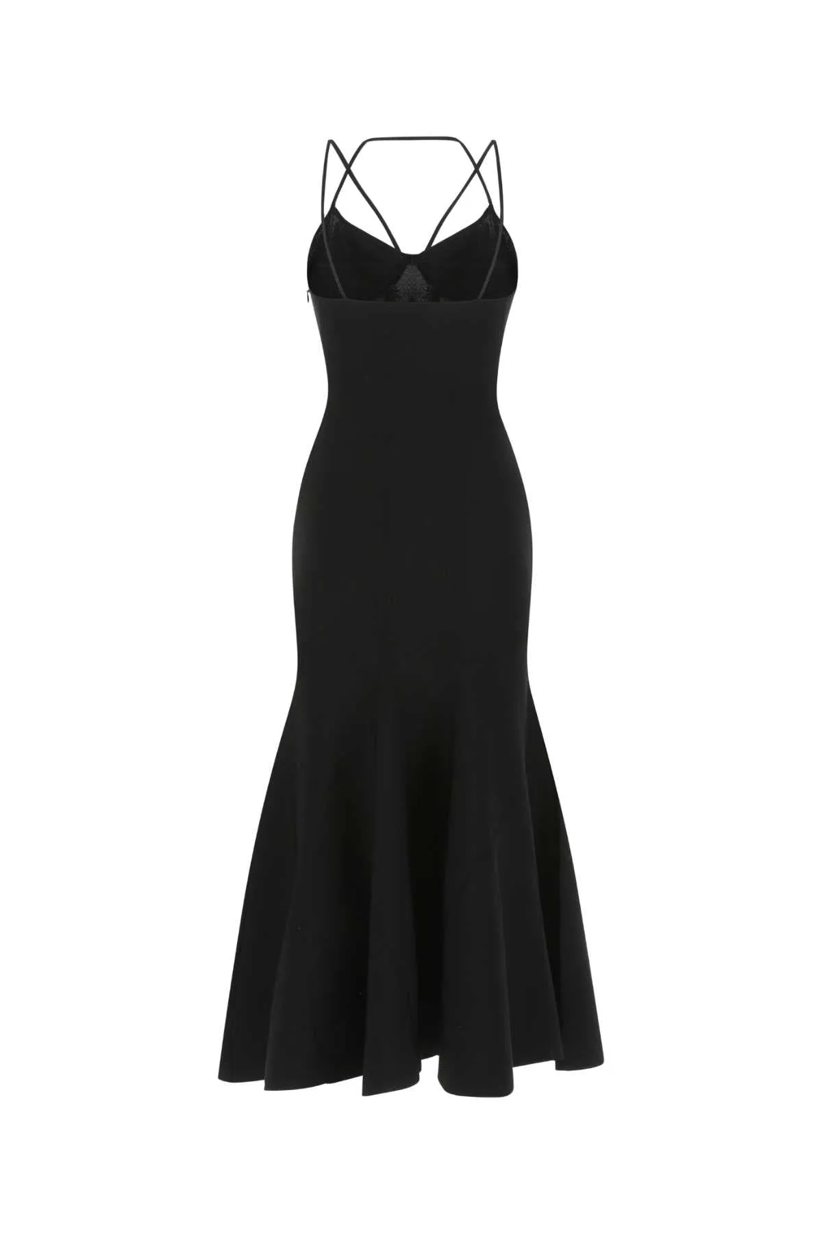 Alexander McQueen Sleeveless Flared Midi Dress