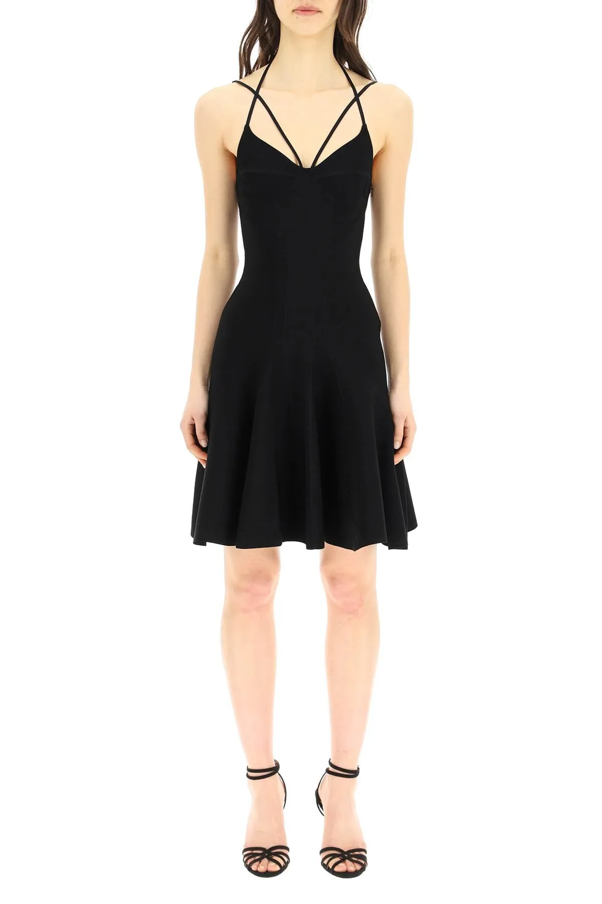 Alexander McQueen Sleeveless Flared Mini Dress