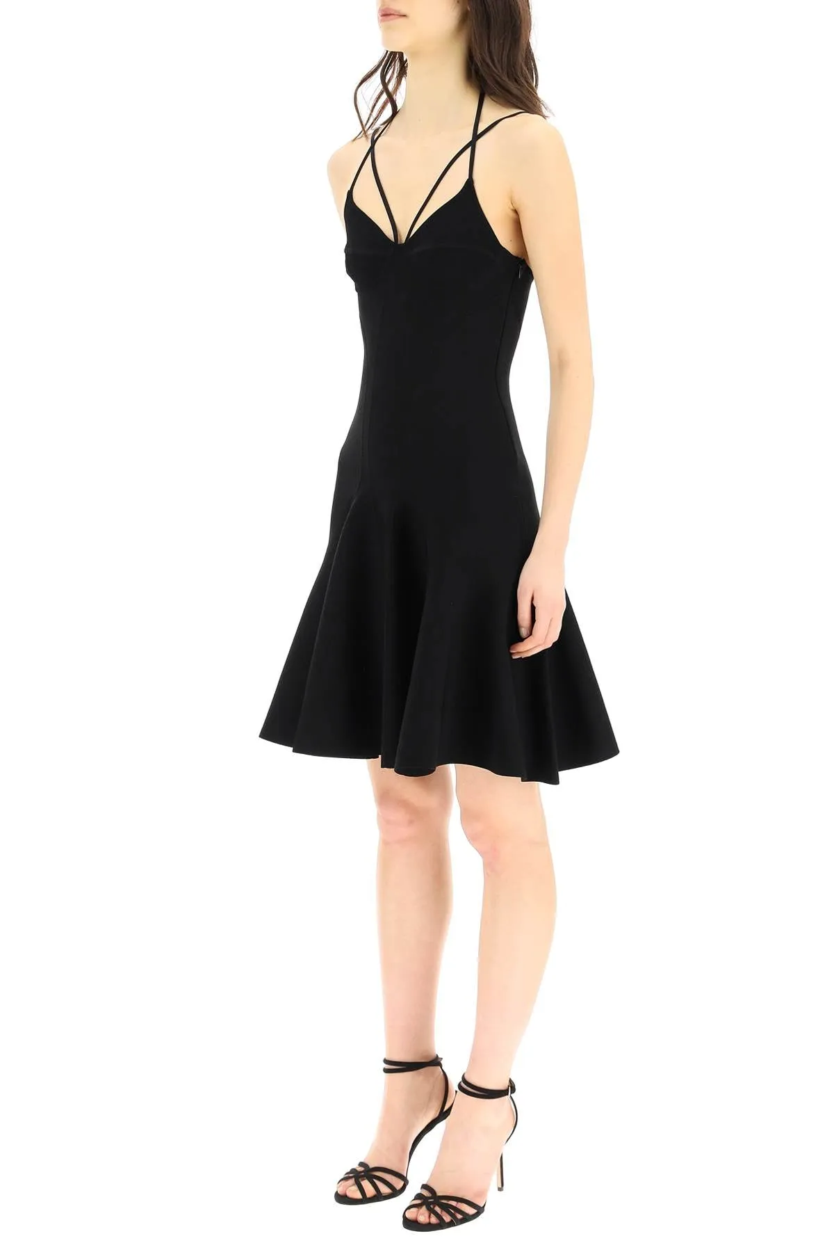 Alexander McQueen Sleeveless Flared Mini Dress