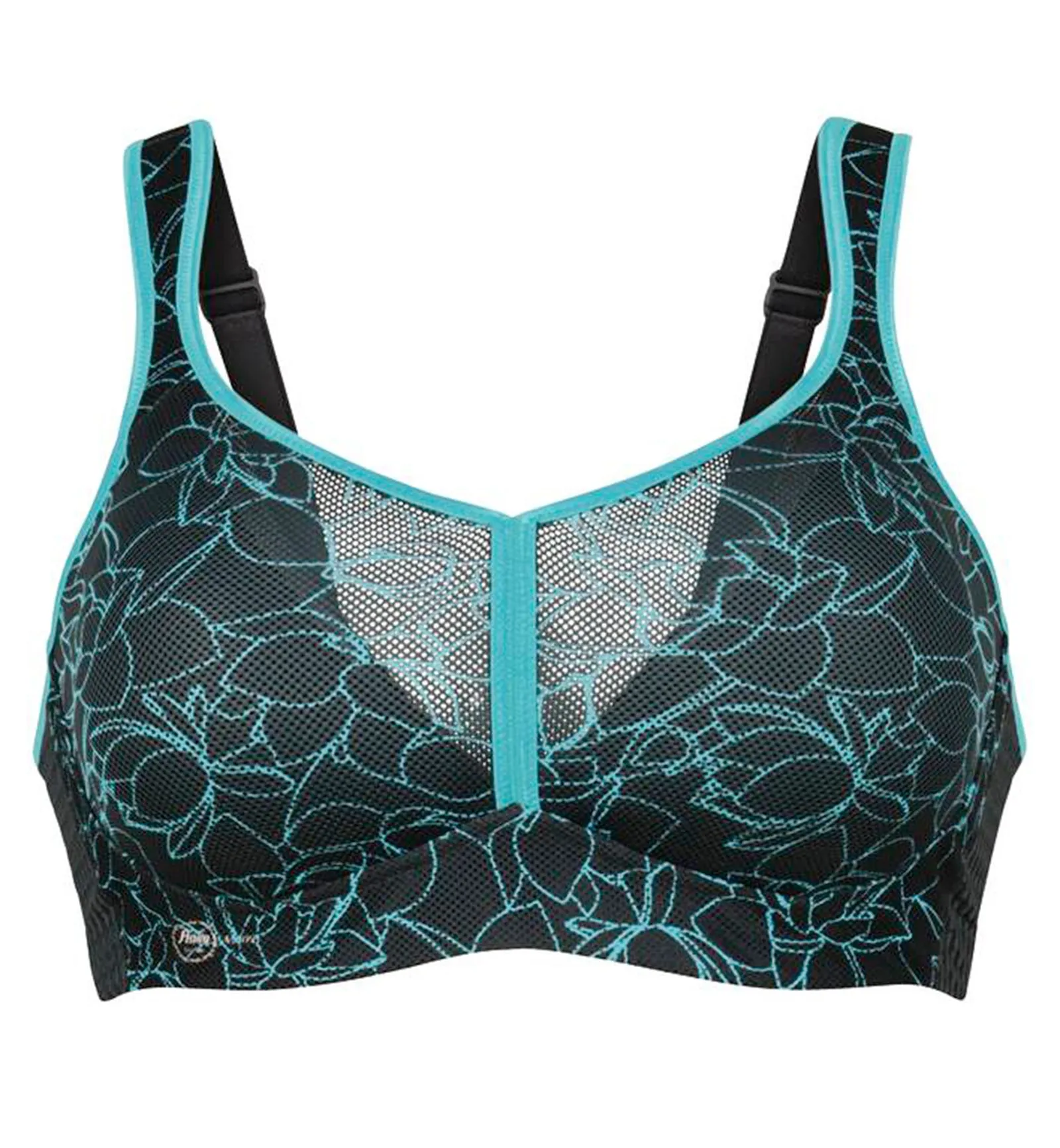 Anita Active Air Control Delta Pad Softcup Sports Bra (5544) - Flower Vibes