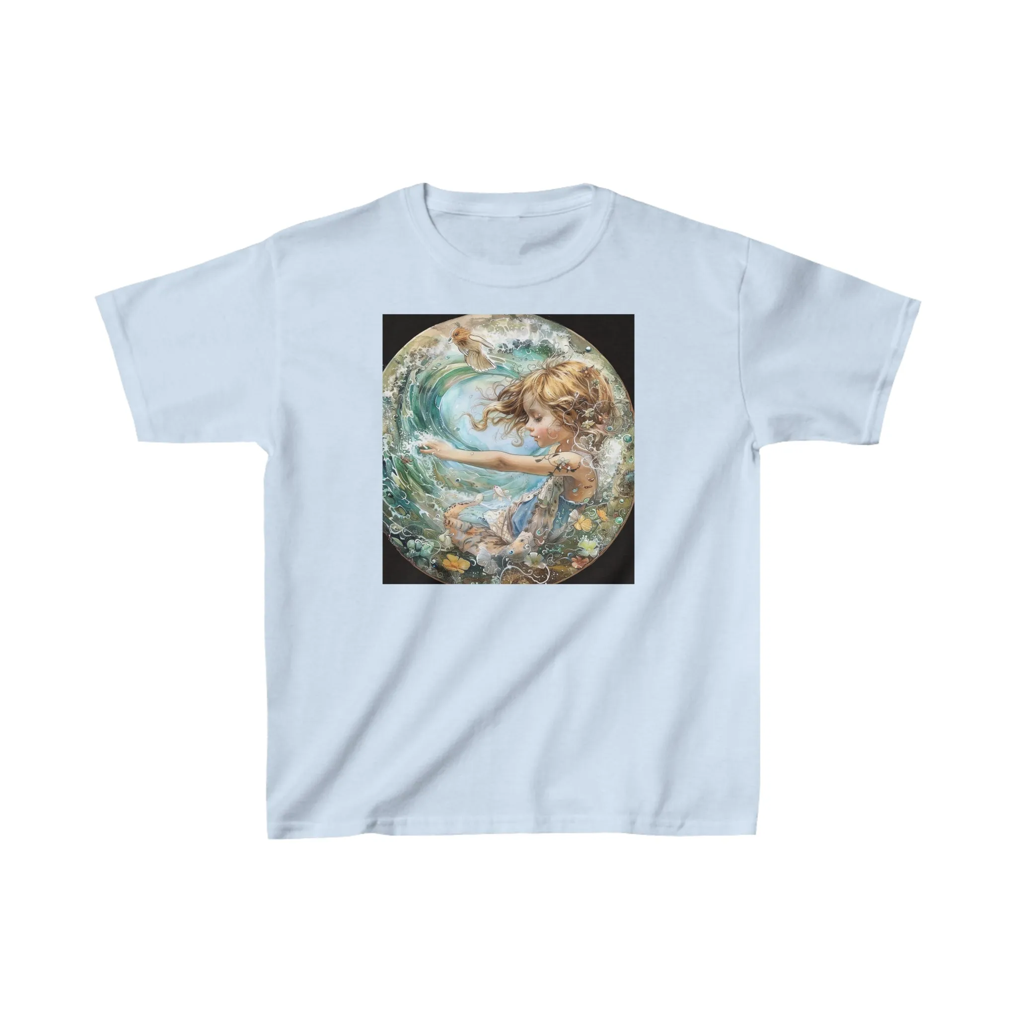 Aquarius zodiac Kids Heavy Cotton Tee