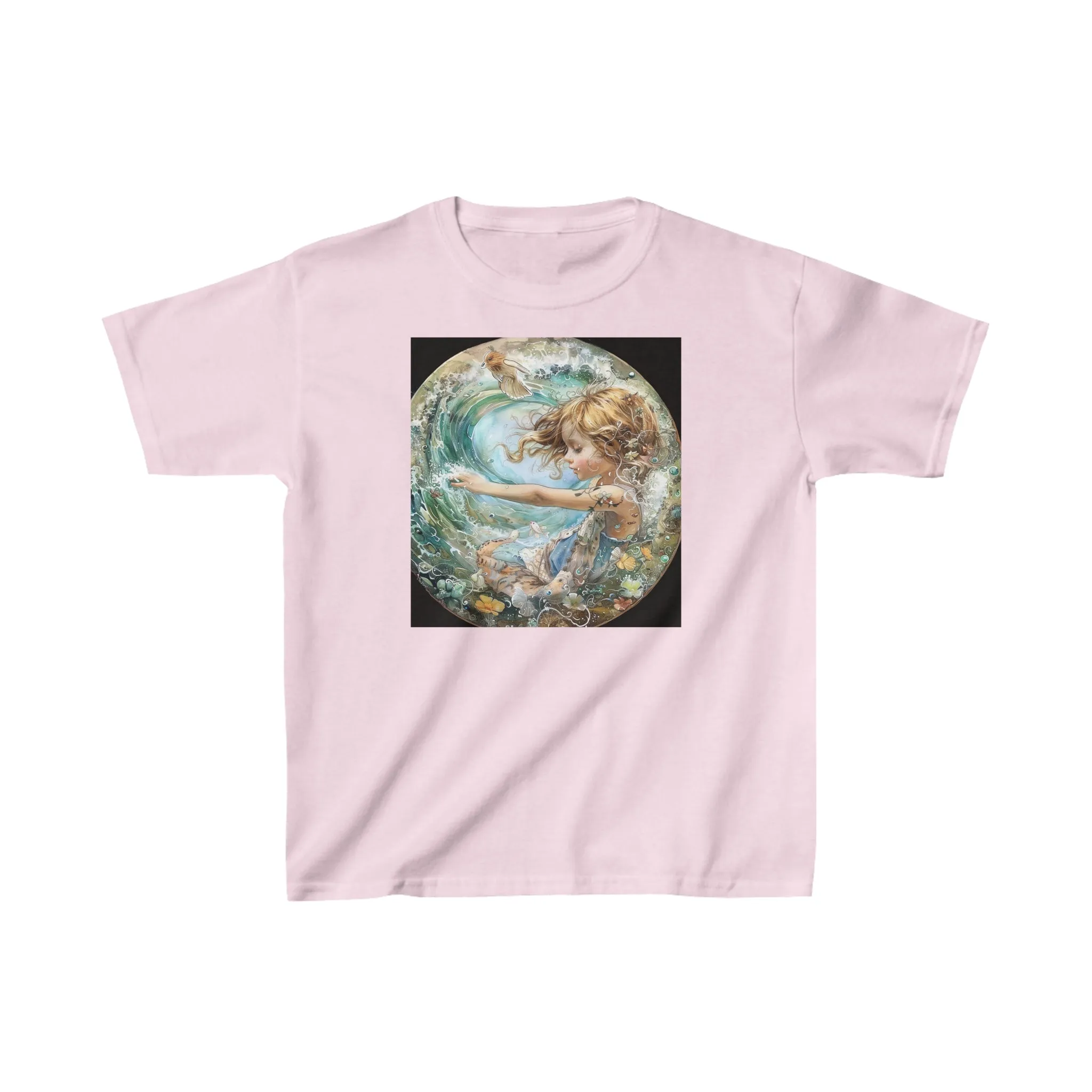 Aquarius zodiac Kids Heavy Cotton Tee