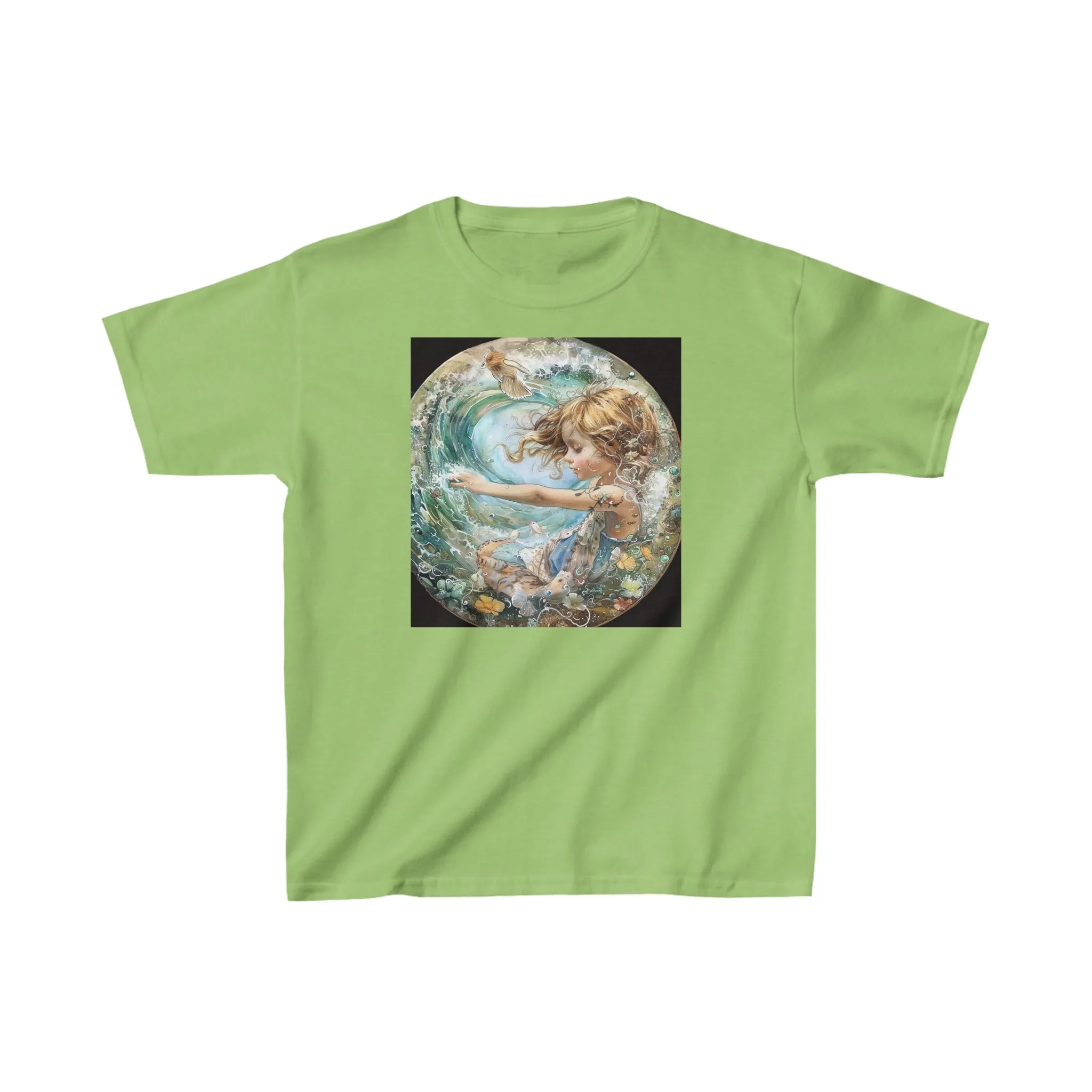 Aquarius zodiac Kids Heavy Cotton Tee