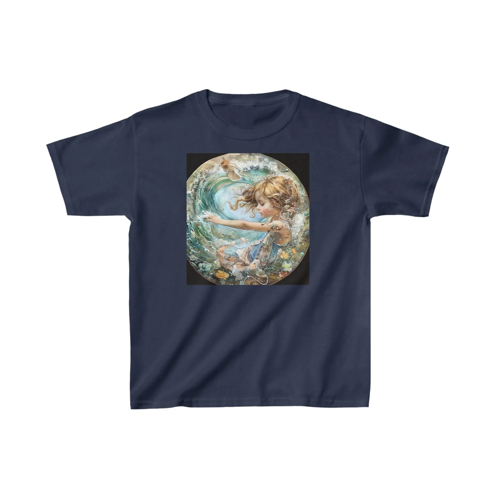 Aquarius zodiac Kids Heavy Cotton Tee