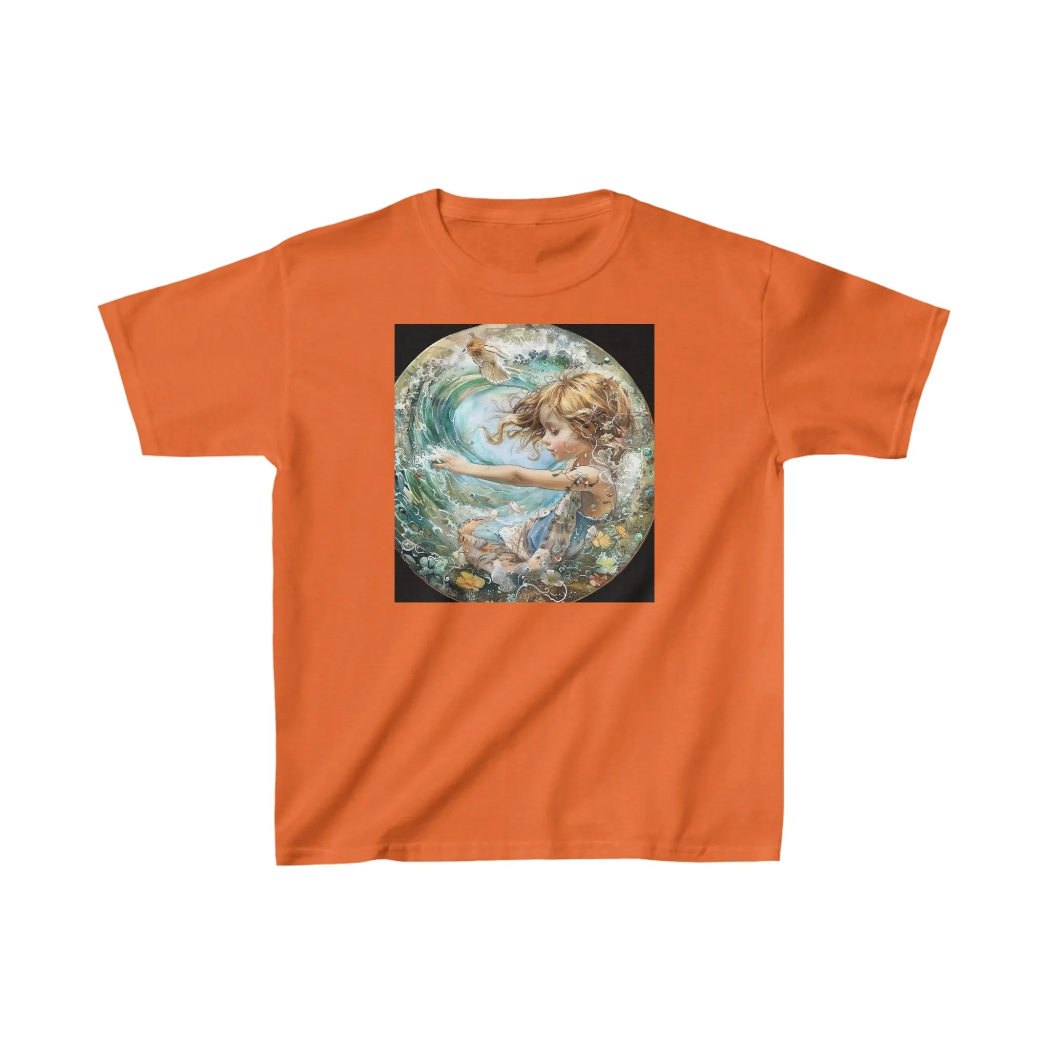 Aquarius zodiac Kids Heavy Cotton Tee