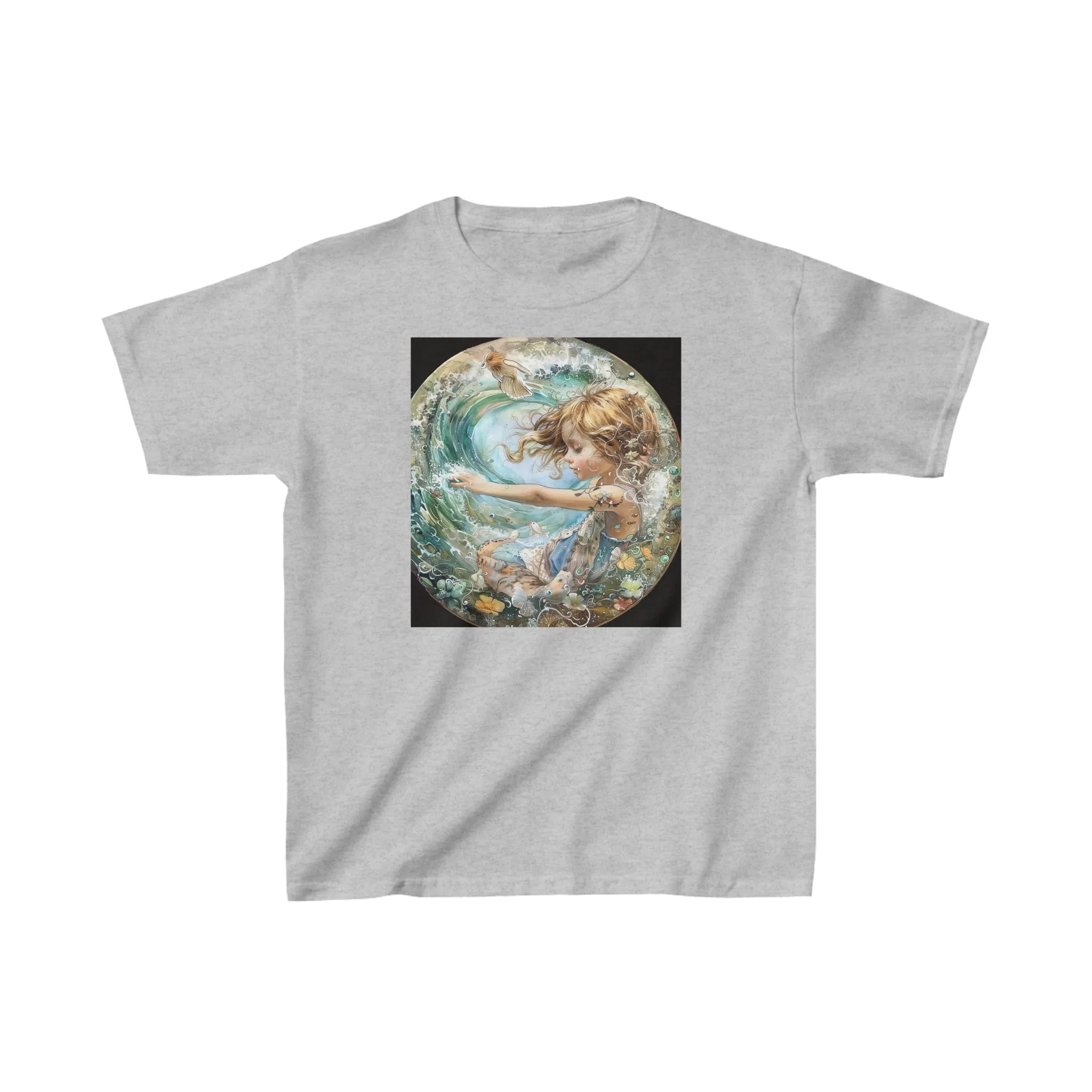 Aquarius zodiac Kids Heavy Cotton Tee