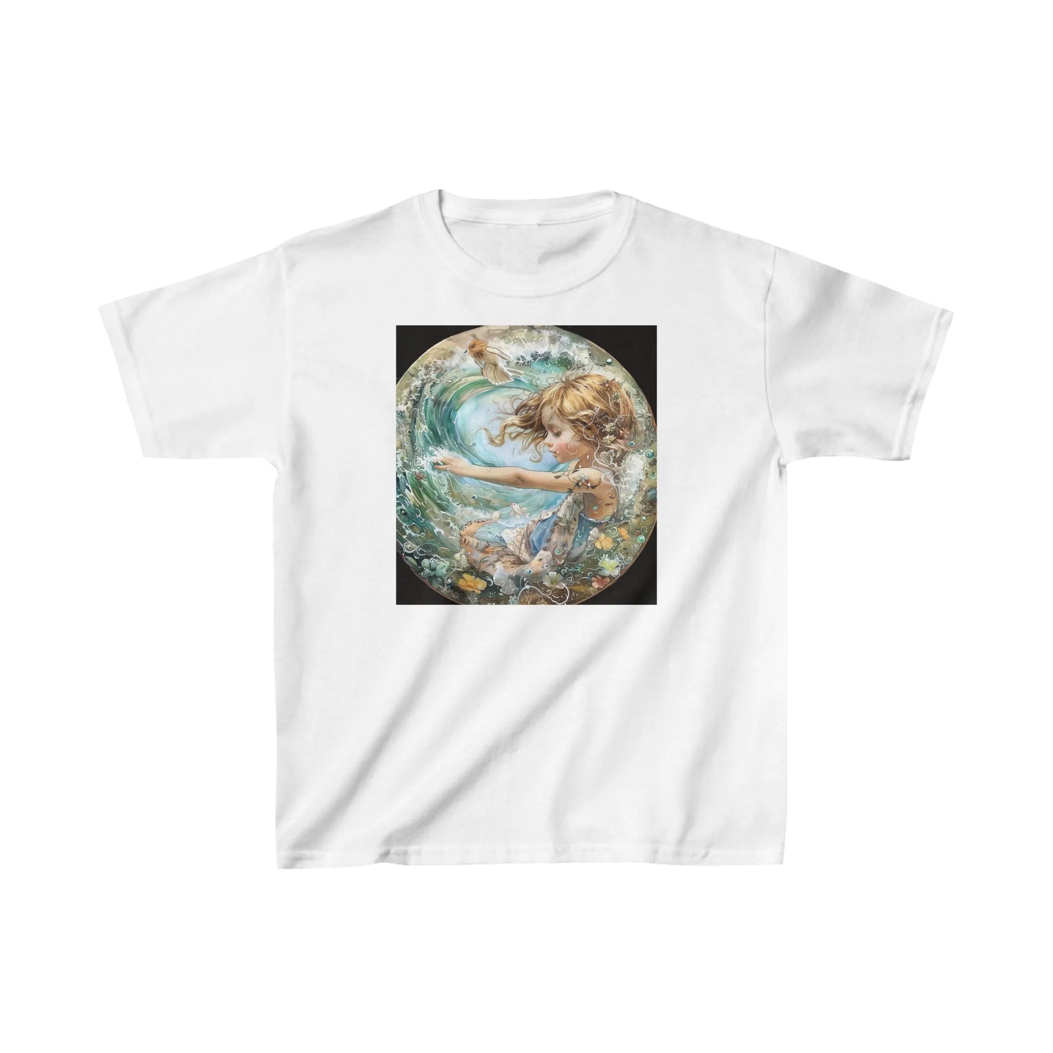 Aquarius zodiac Kids Heavy Cotton Tee