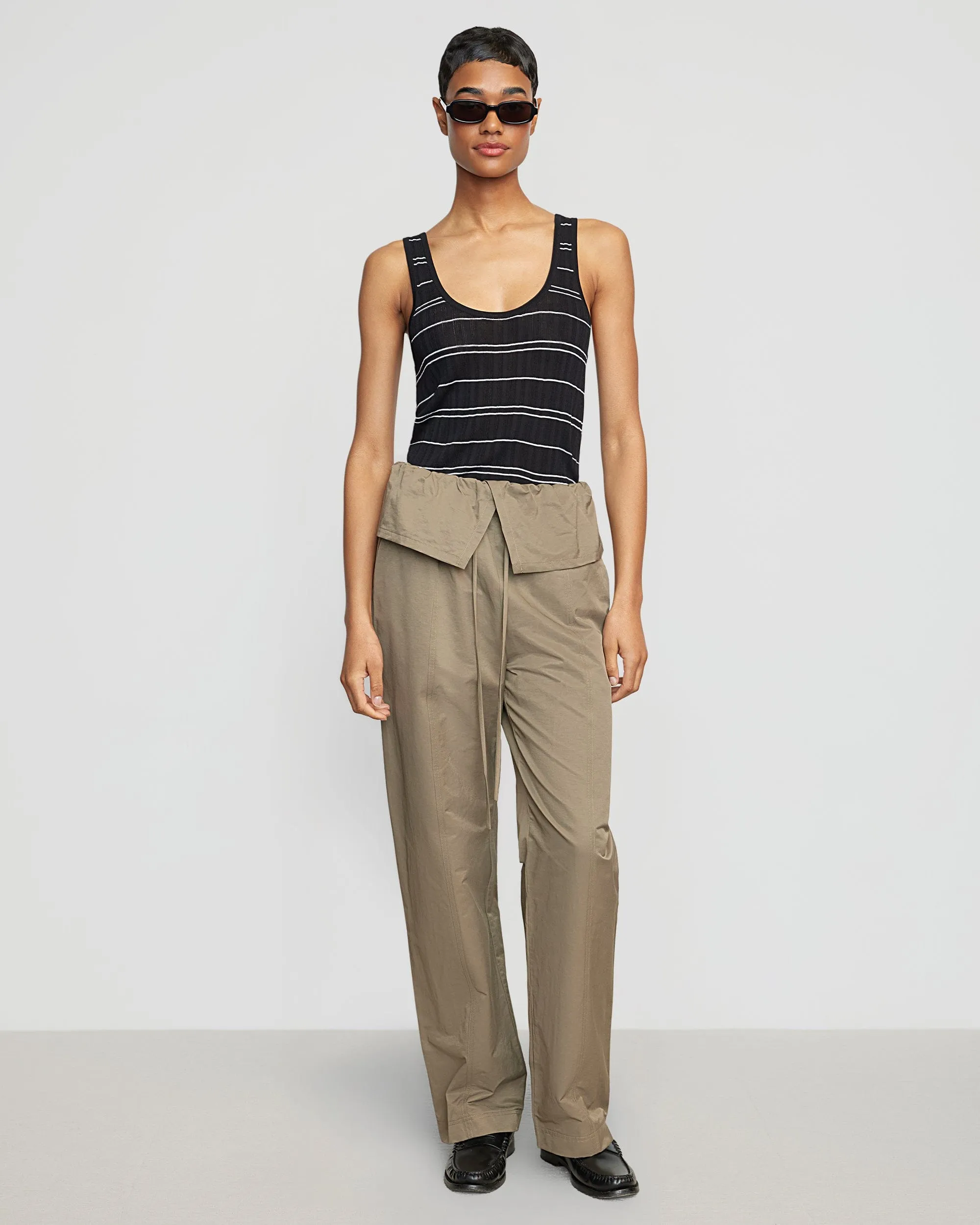 Arden Drawstring Foldover Pant | Surplus