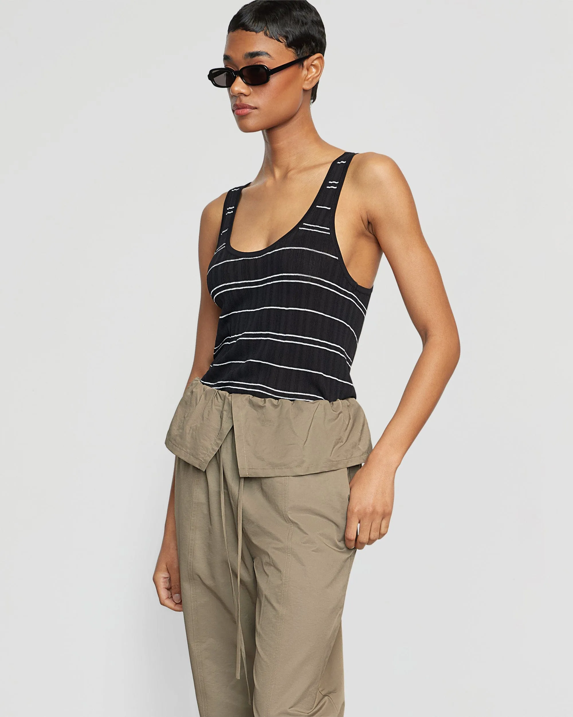 Arden Drawstring Foldover Pant | Surplus