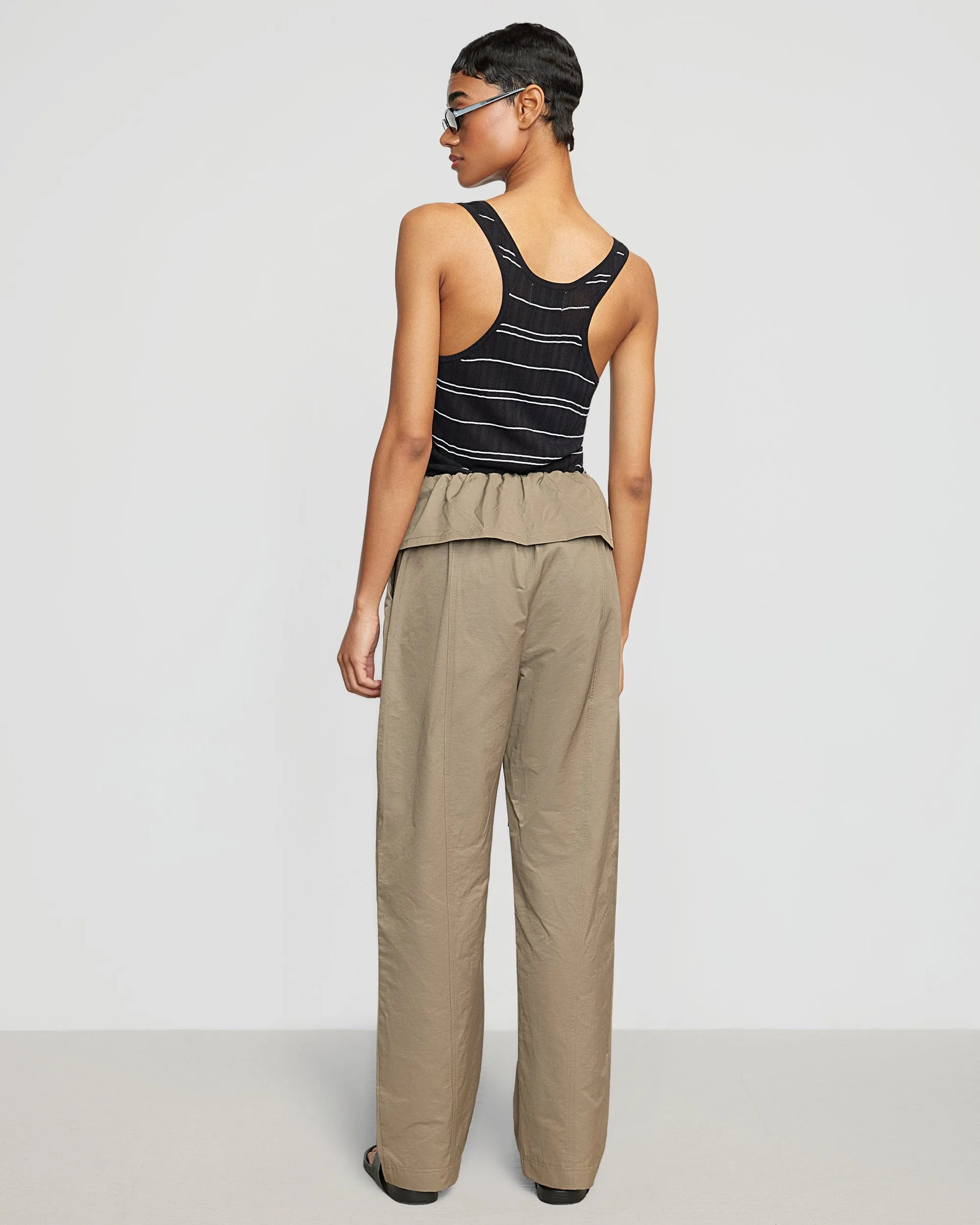 Arden Drawstring Foldover Pant | Surplus