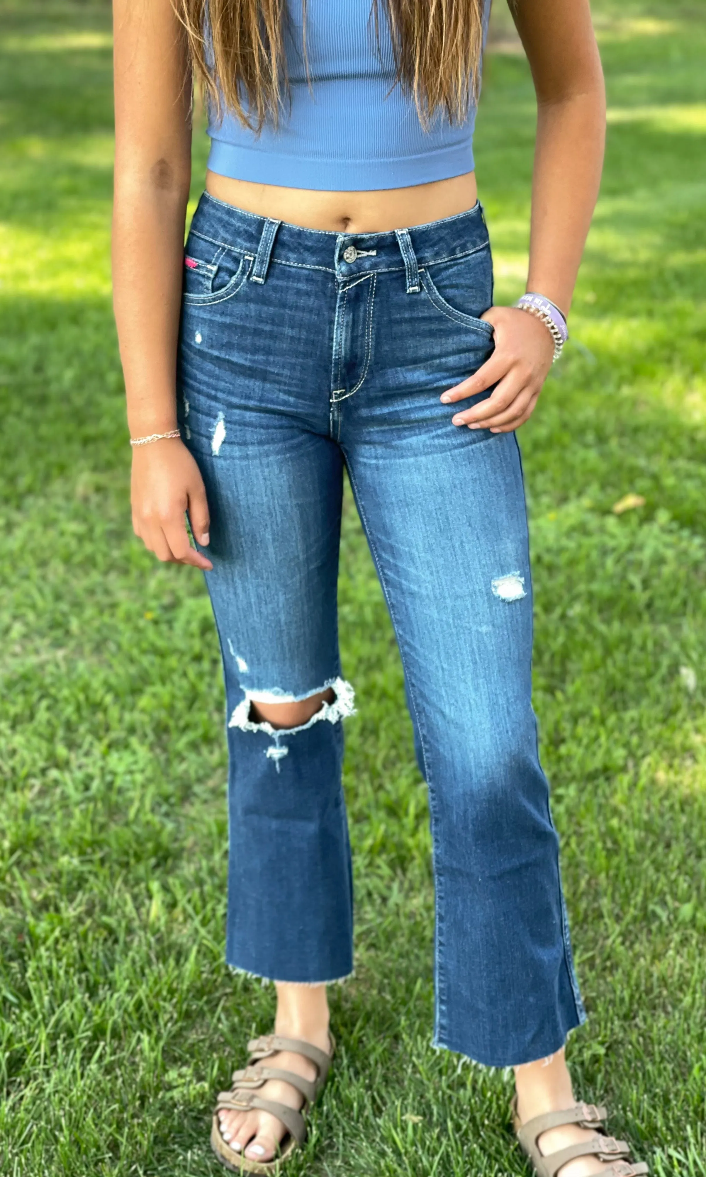 Ariat - Lufkin - High Rise - Crop Kick Flares