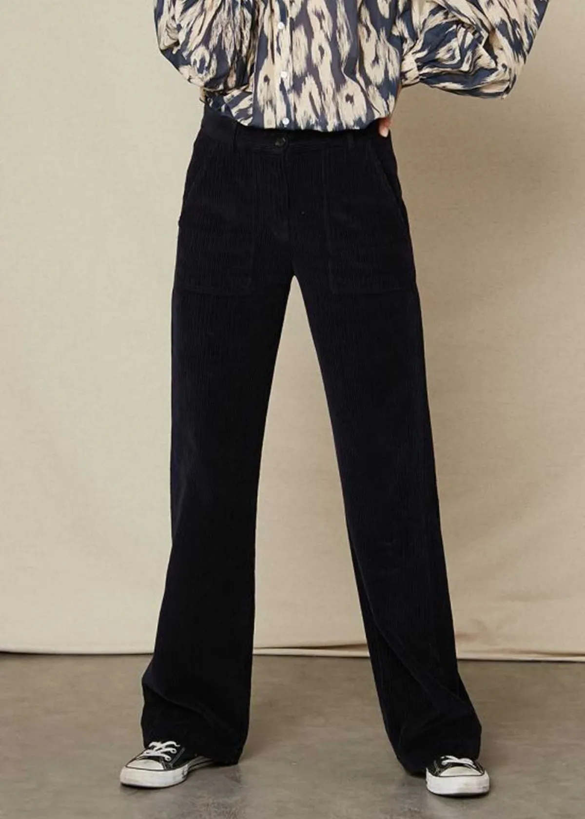 AUPL600 Corduroy pants - Navy