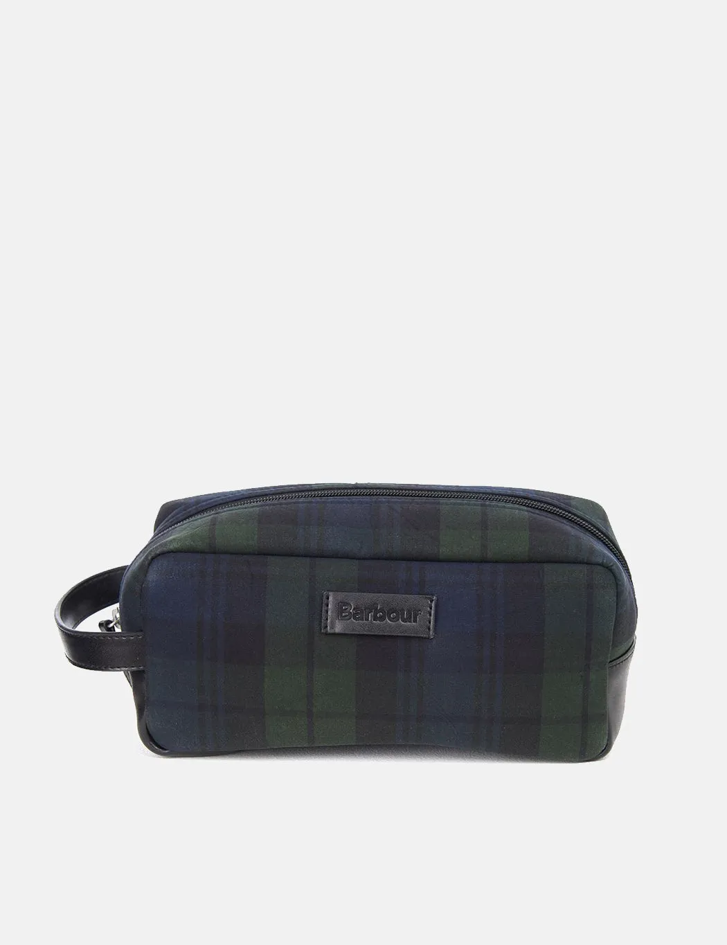 Barbour Tartan Wax Wash Bag - Black Watch