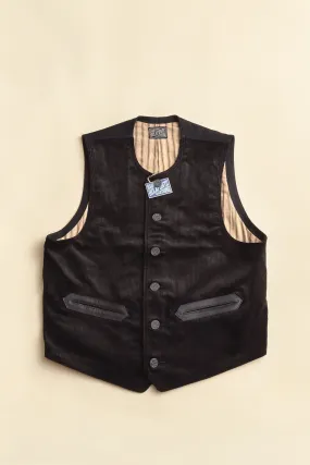 Belafonte Ragtime Civilian Deck Vest Corduroy - Black