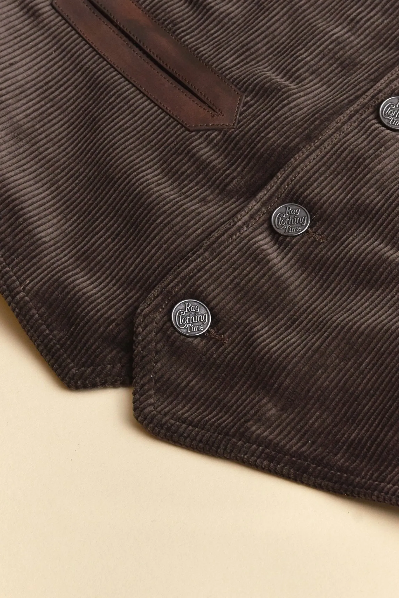 Belafonte Ragtime Civilian Deck Vest Corduroy - Brown