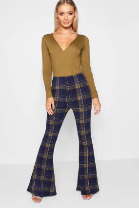 Beth Plaid Check Flares