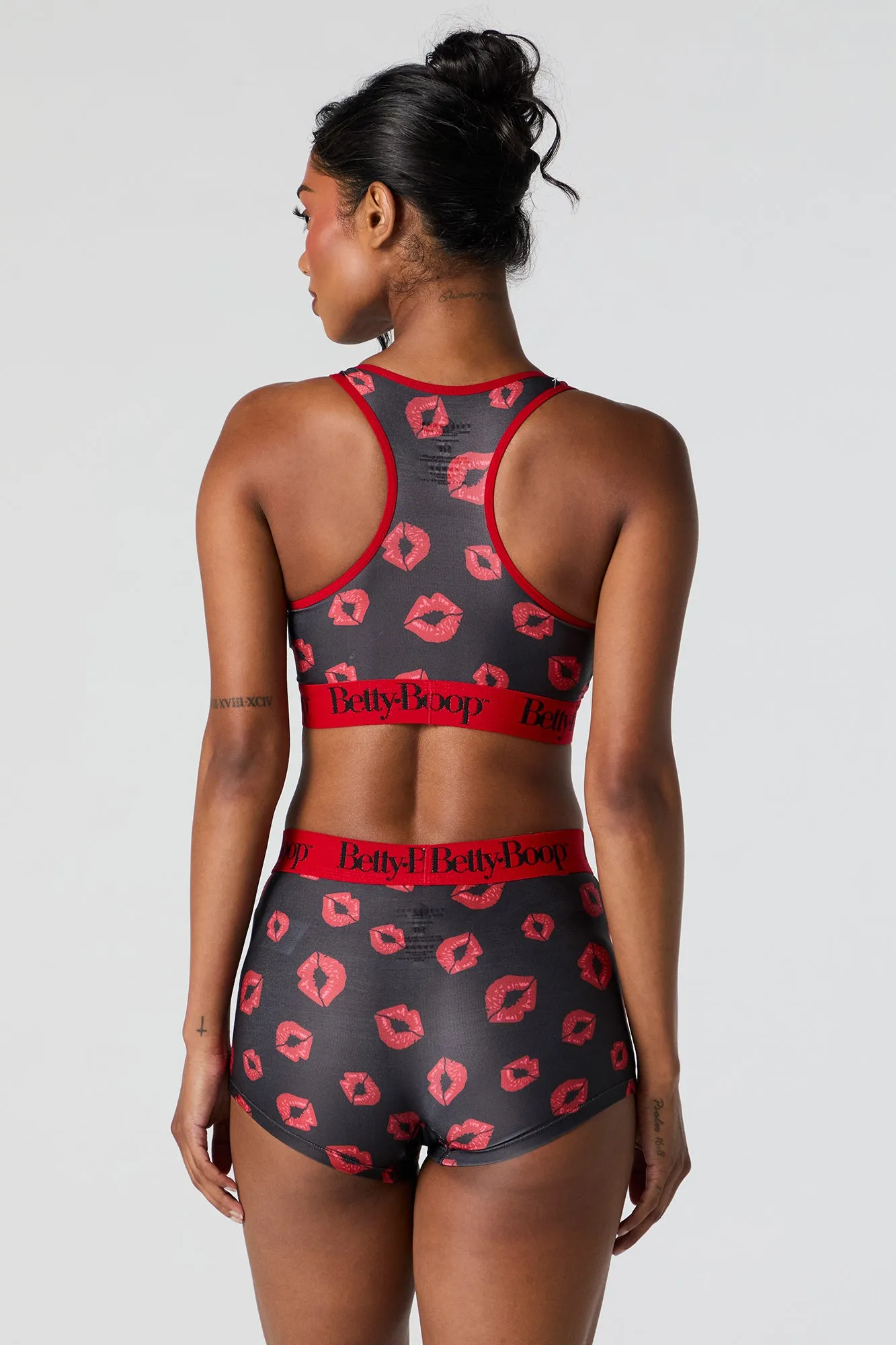 Betty Boop Bra and Short 2 Piece Pajama Set