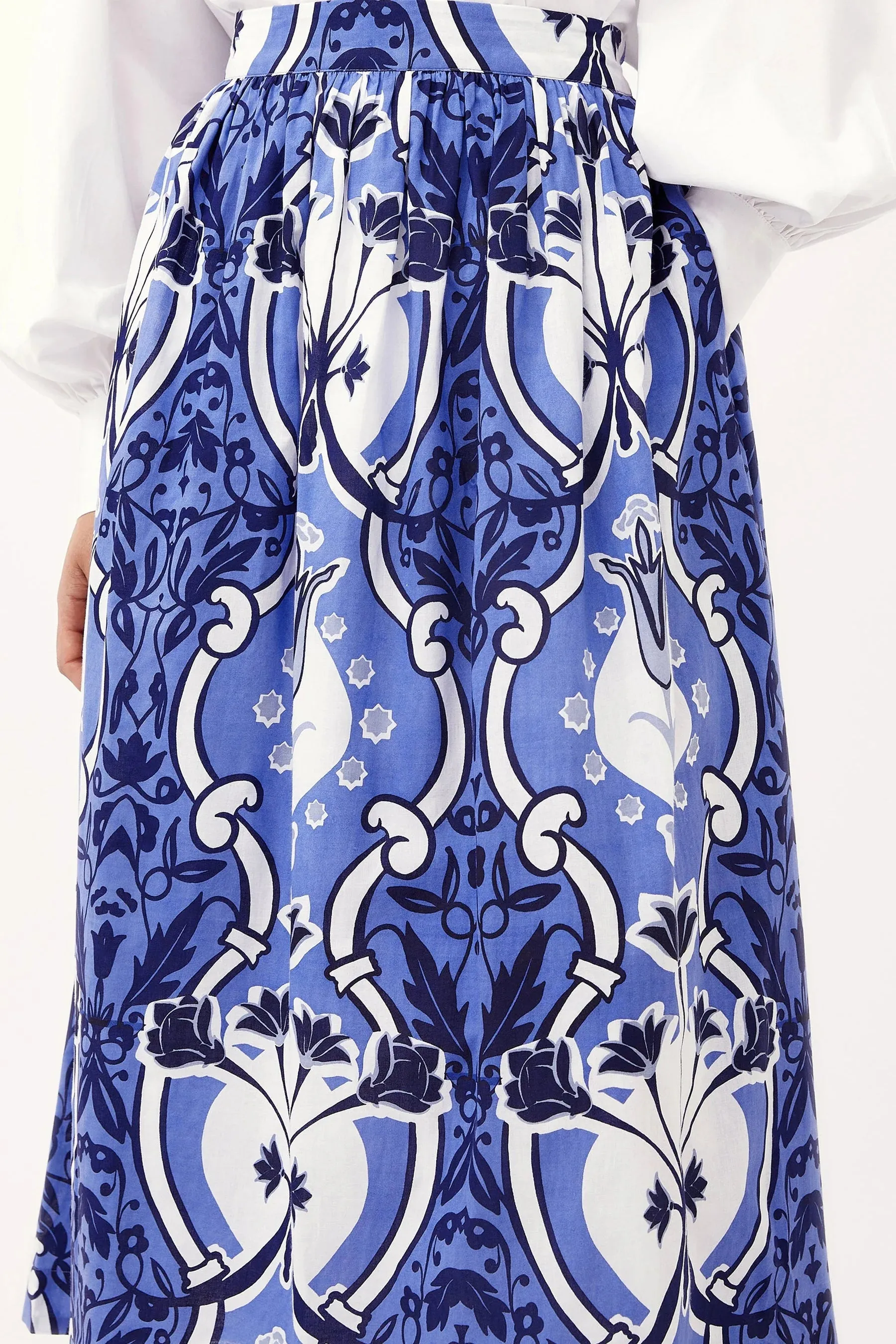 Beyond By Vera Anna Skirt Como Blue