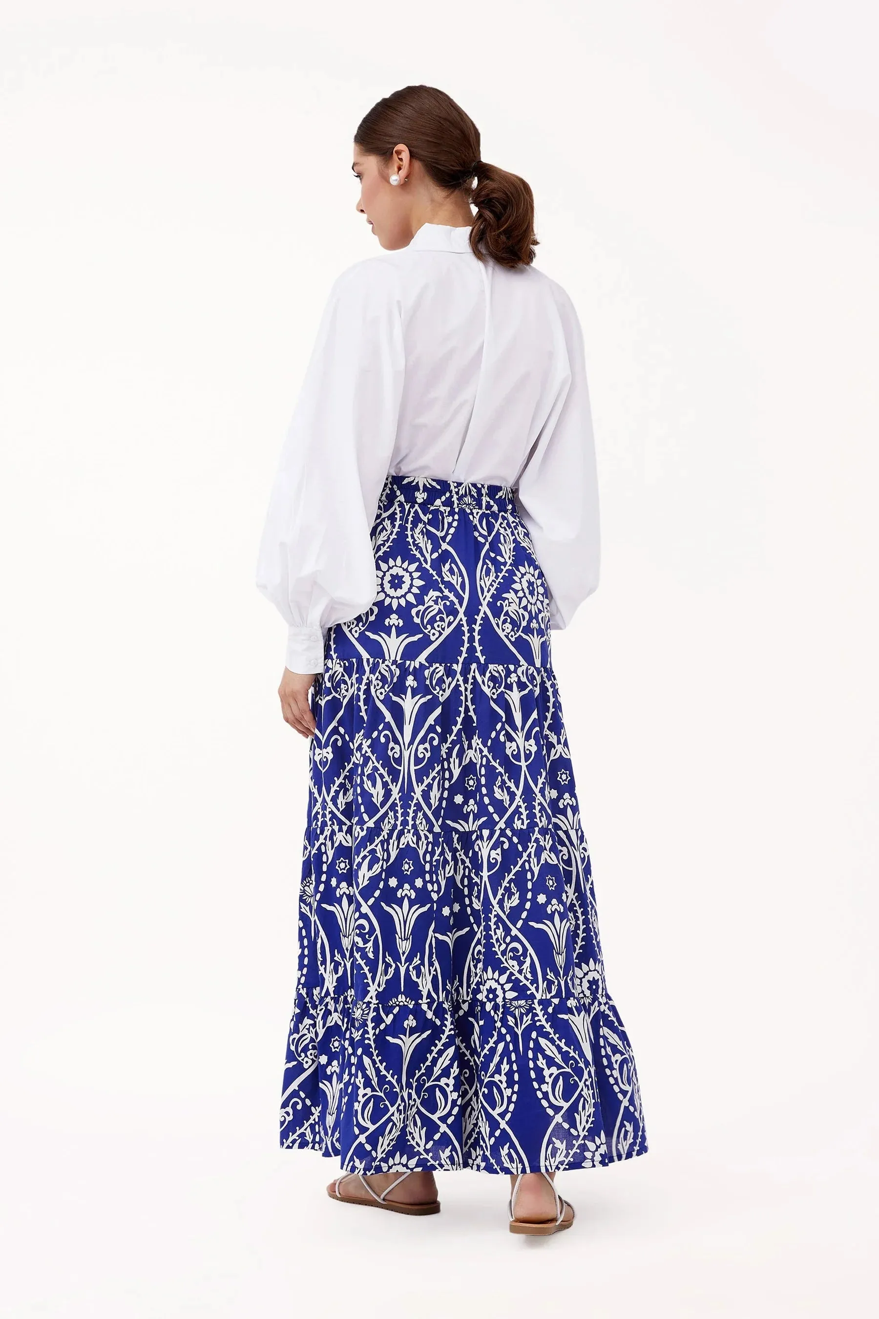 Beyond By Vera Gia Skirt Assisi Indigo