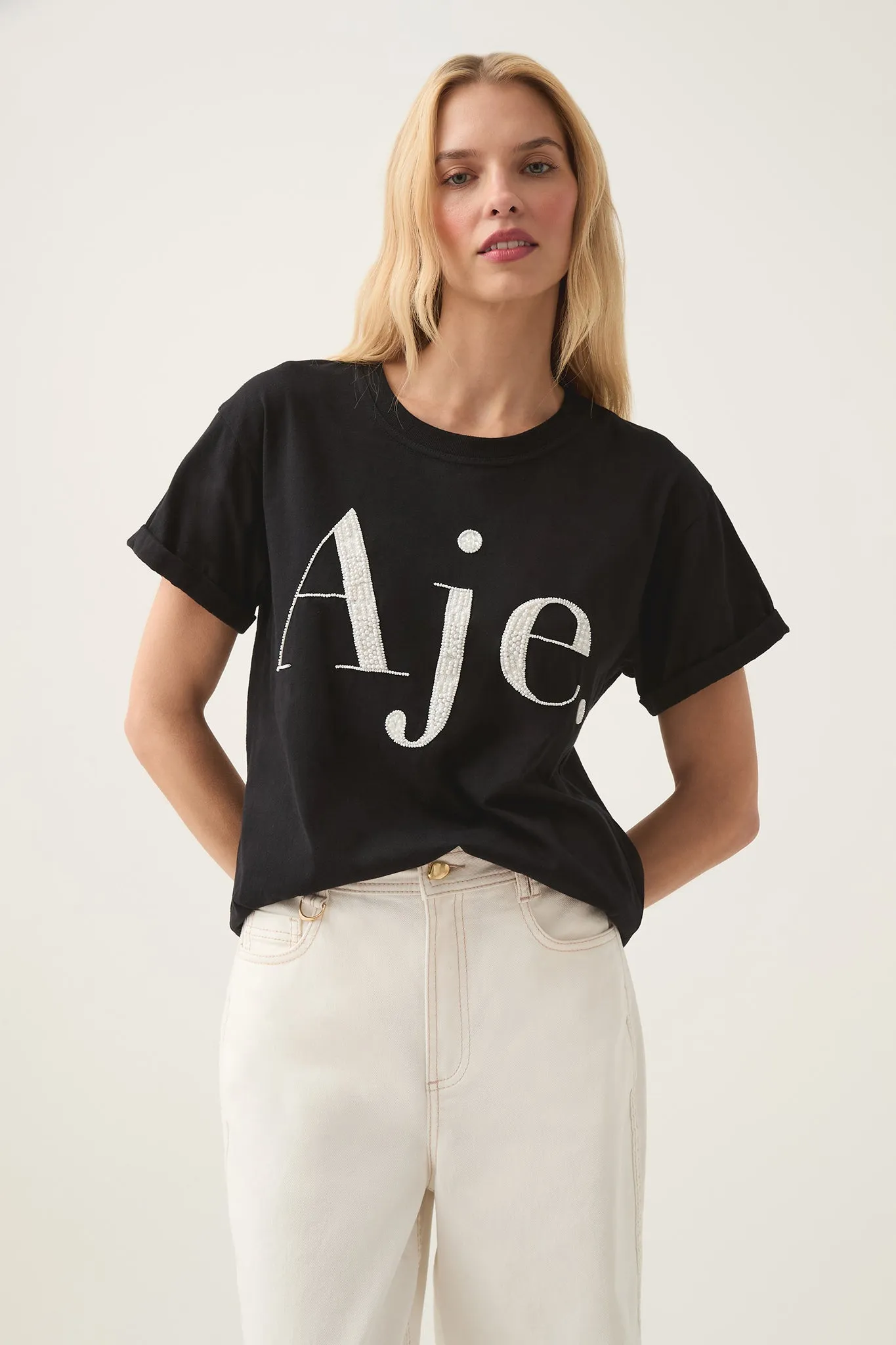 Beyond Embellished Logo Tee