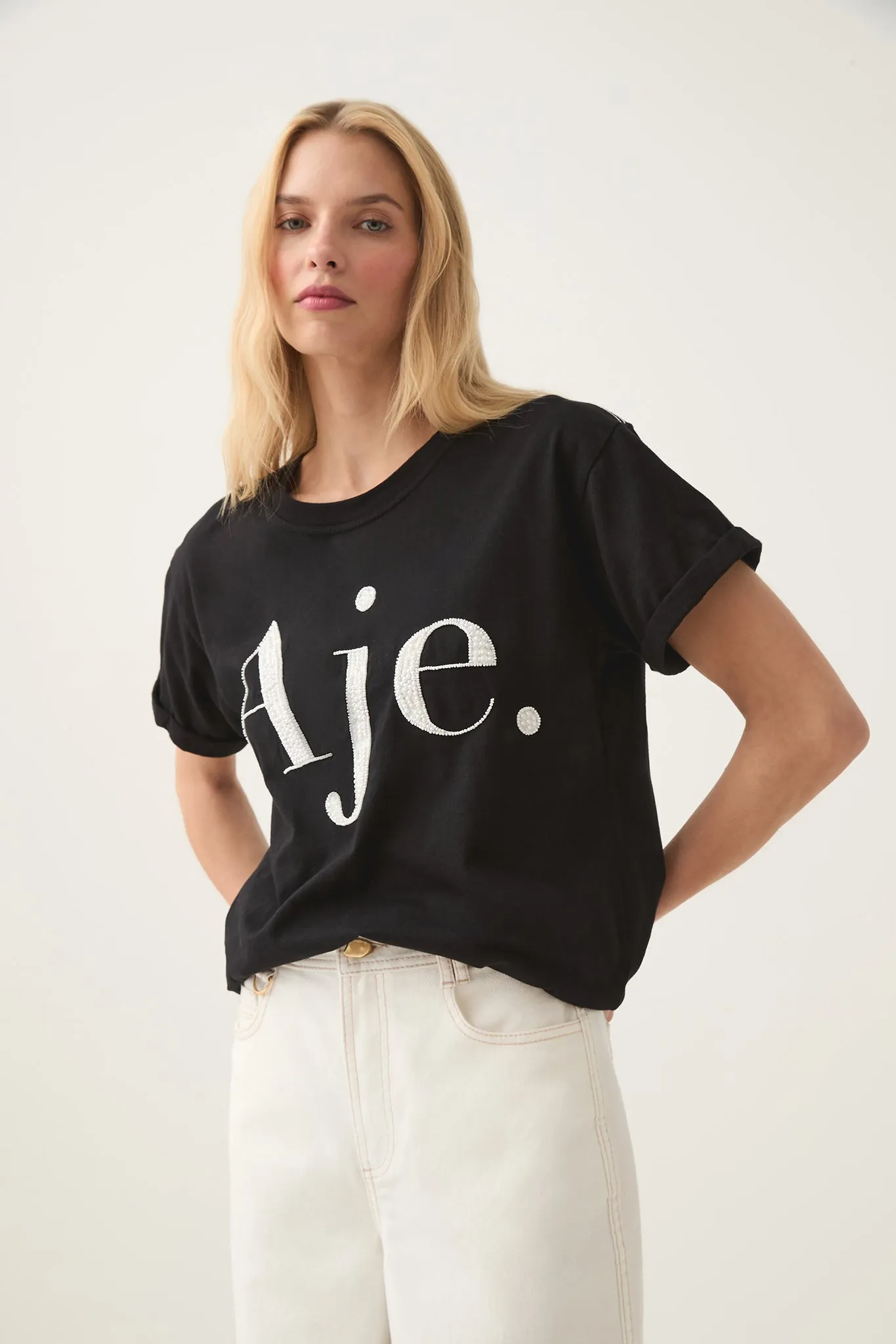 Beyond Embellished Logo Tee