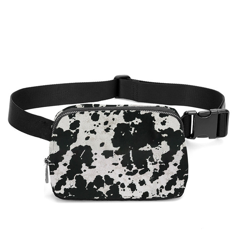 Black Cowhide Crossbody Bag