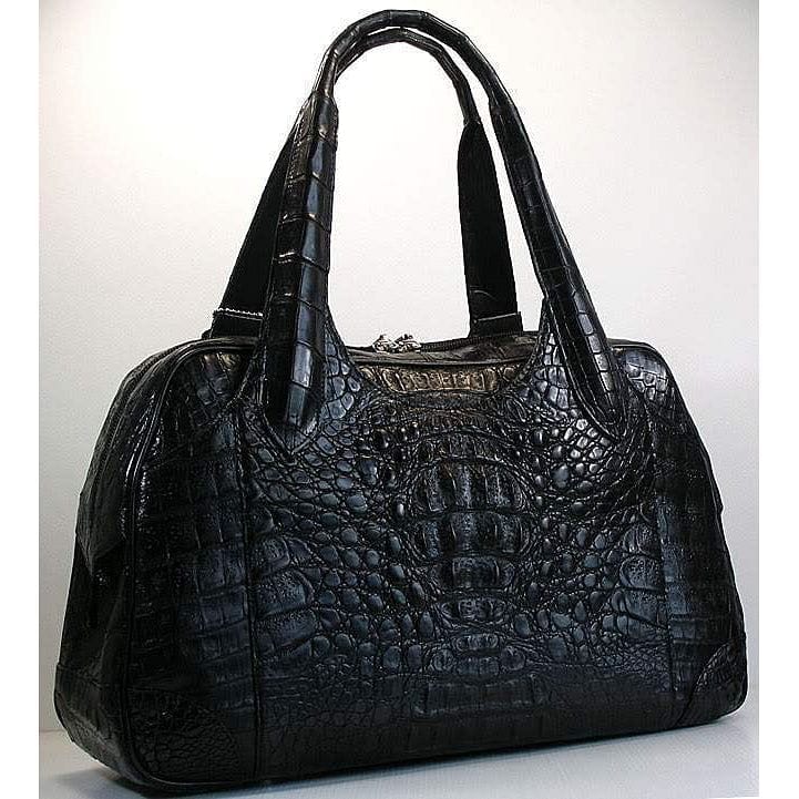 Black Designer Crocodile Handbags