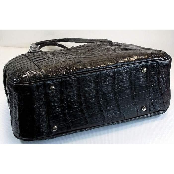 Black Designer Crocodile Handbags