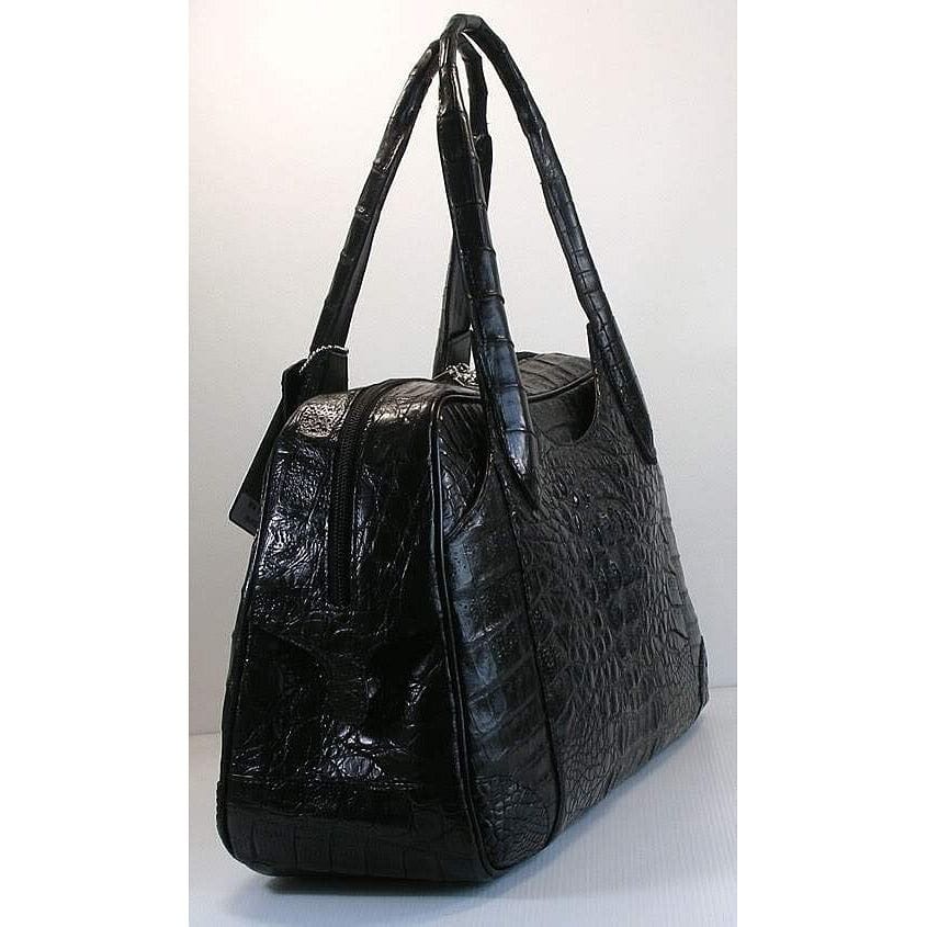 Black Designer Crocodile Handbags