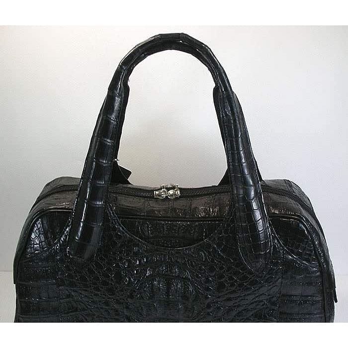 Black Designer Crocodile Handbags