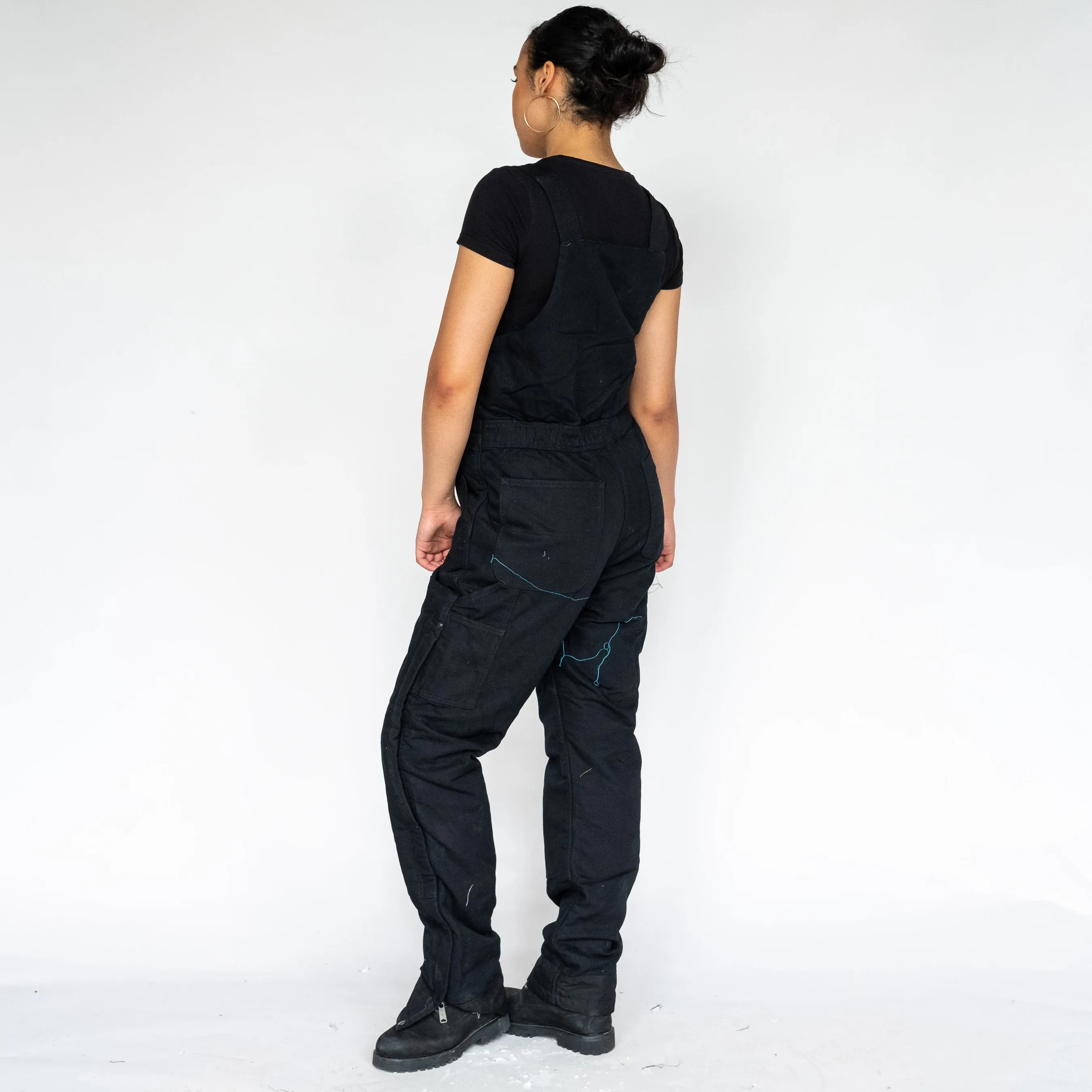 Black y2ks Carhartt Deadstock Denim Baggy Dungarees (L)