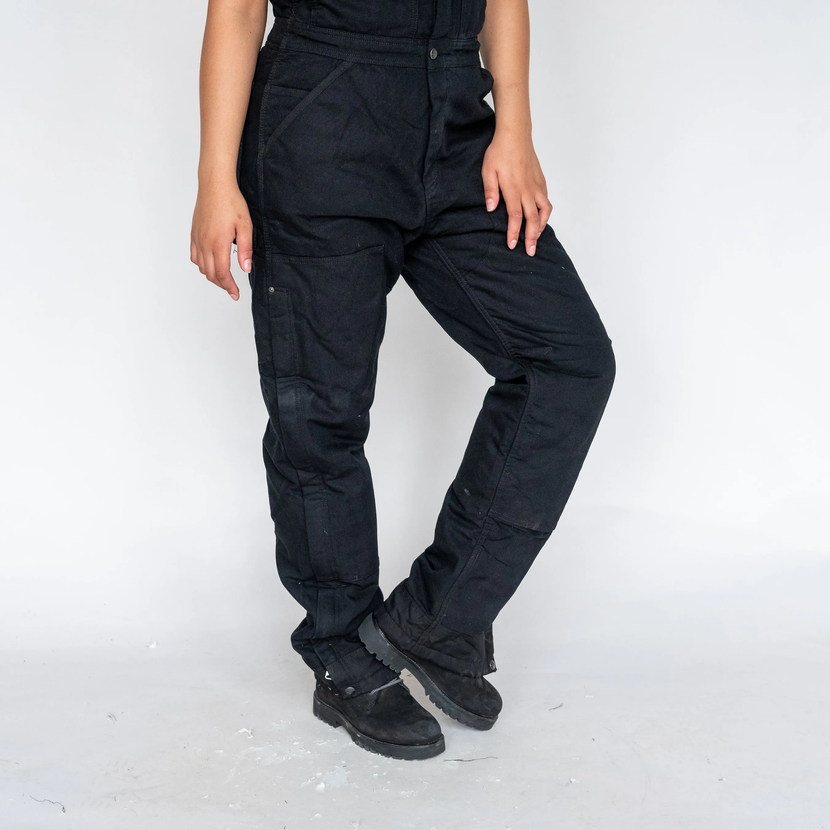 Black y2ks Carhartt Deadstock Denim Baggy Dungarees (L)