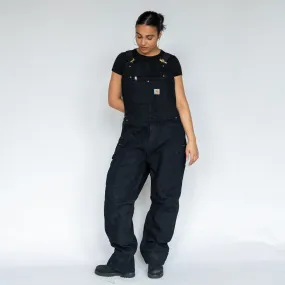 Black y2ks Carhartt Deadstock Denim Baggy Dungarees (XL)