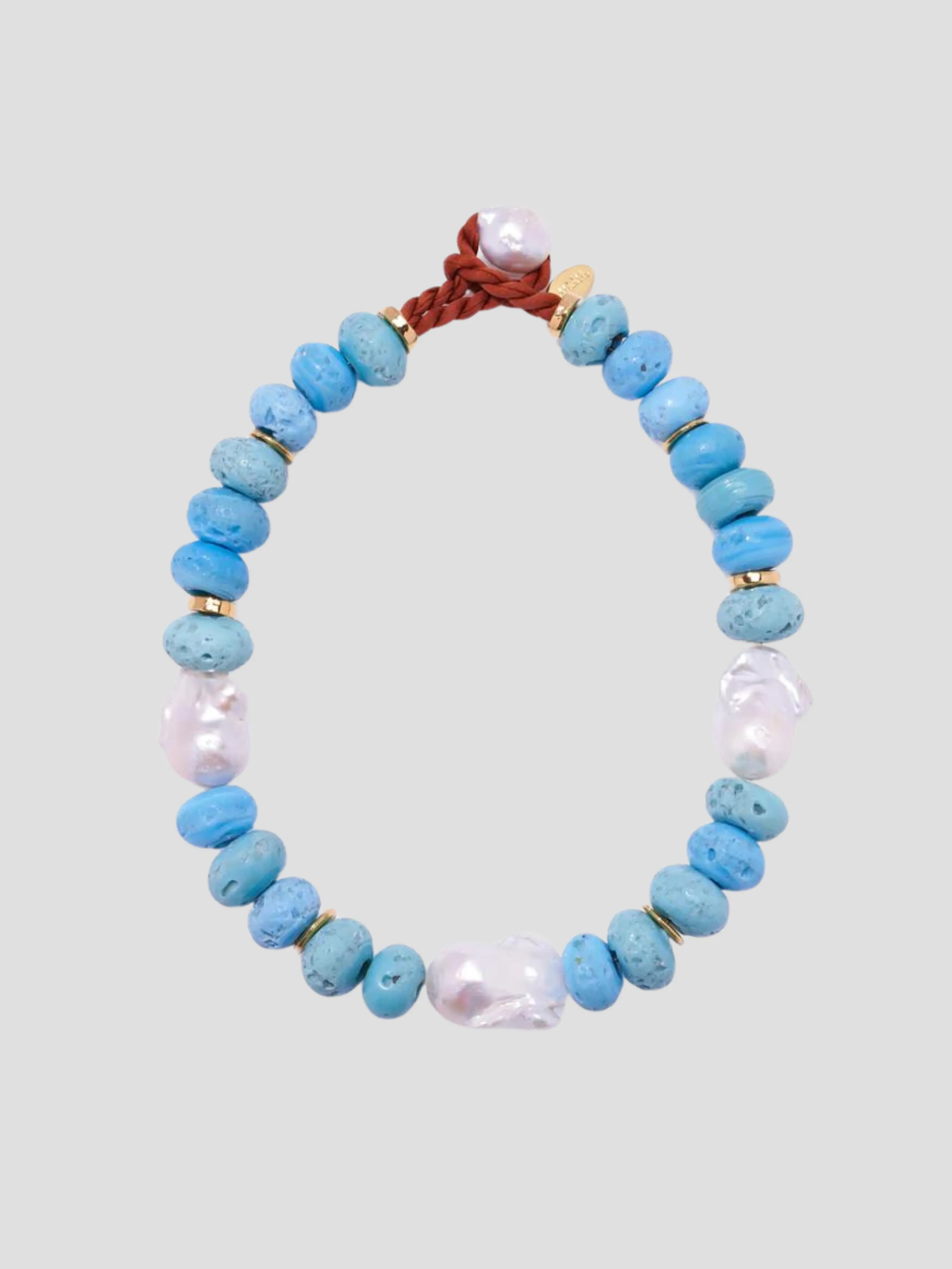 Blue Cloud Forest Collar Necklace