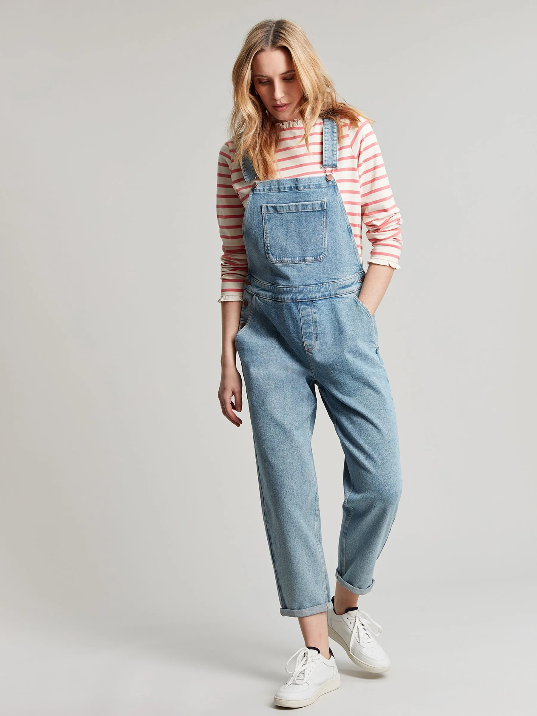 Blue Straight Leg Dungarees