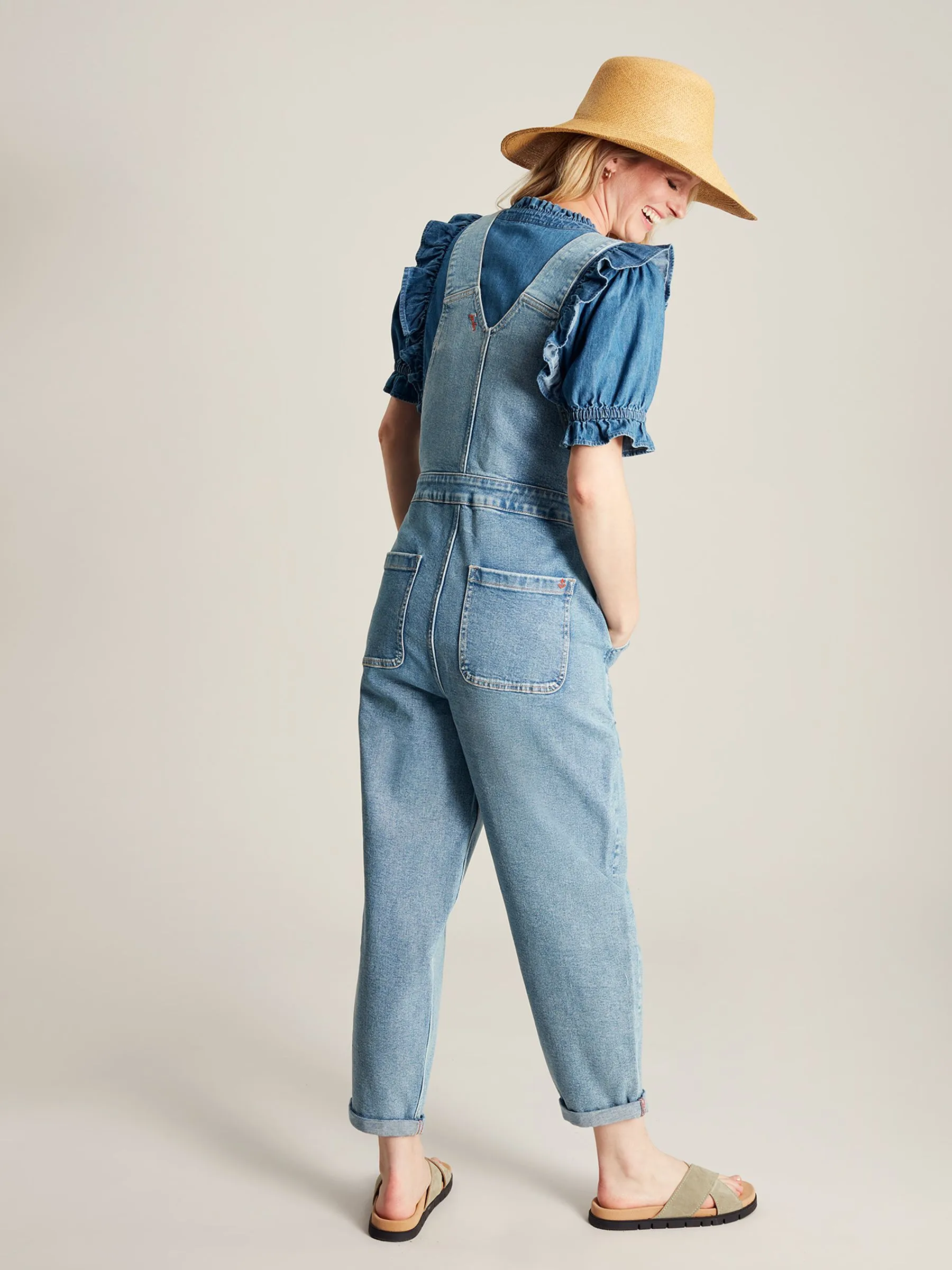 Blue Straight Leg Dungarees