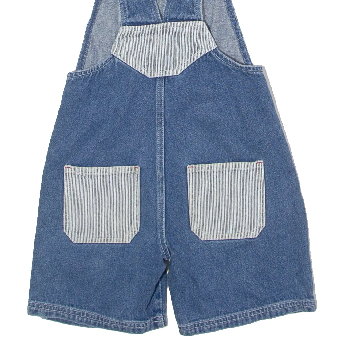 BLUES CLUES Embroidered Boys Dungarees Blue Denim 90s 4-5Y W22 L5