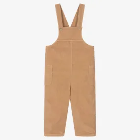 Boys Beige Corduroy Dungarees