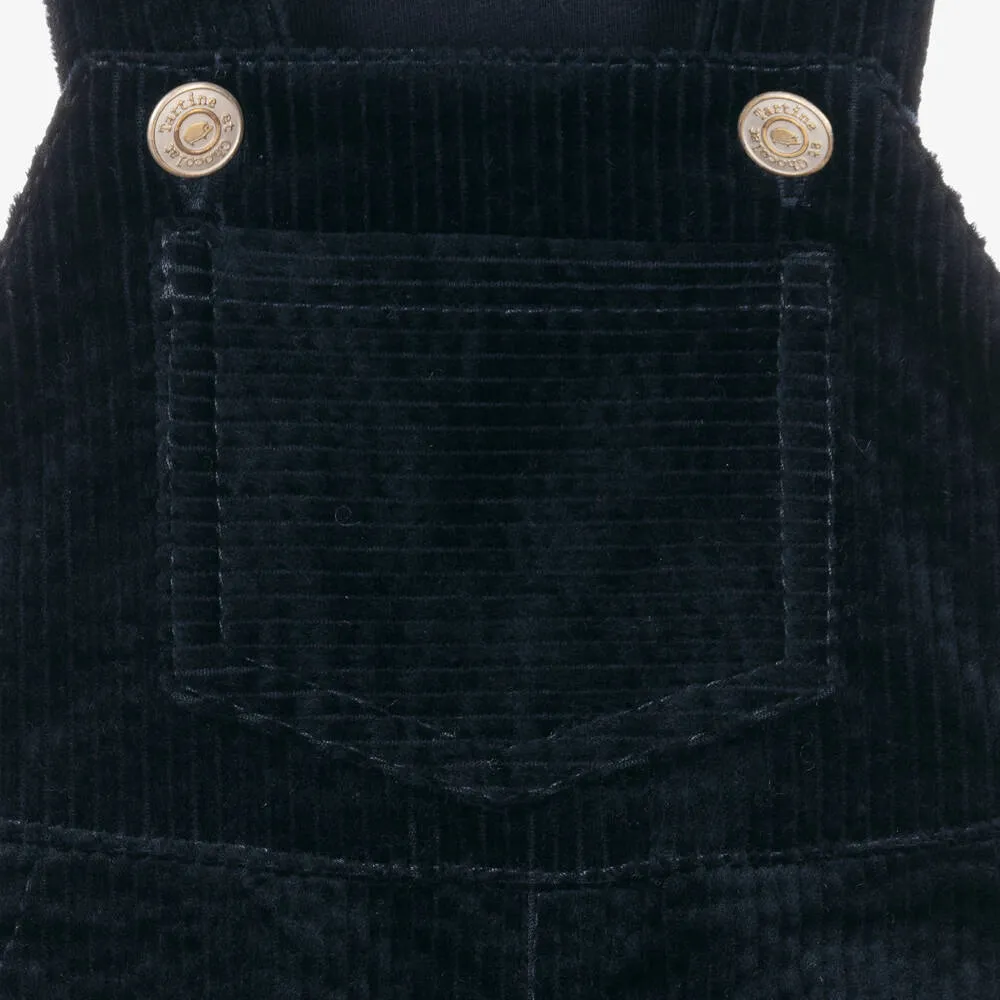 Boys Blue Corduroy Dungarees