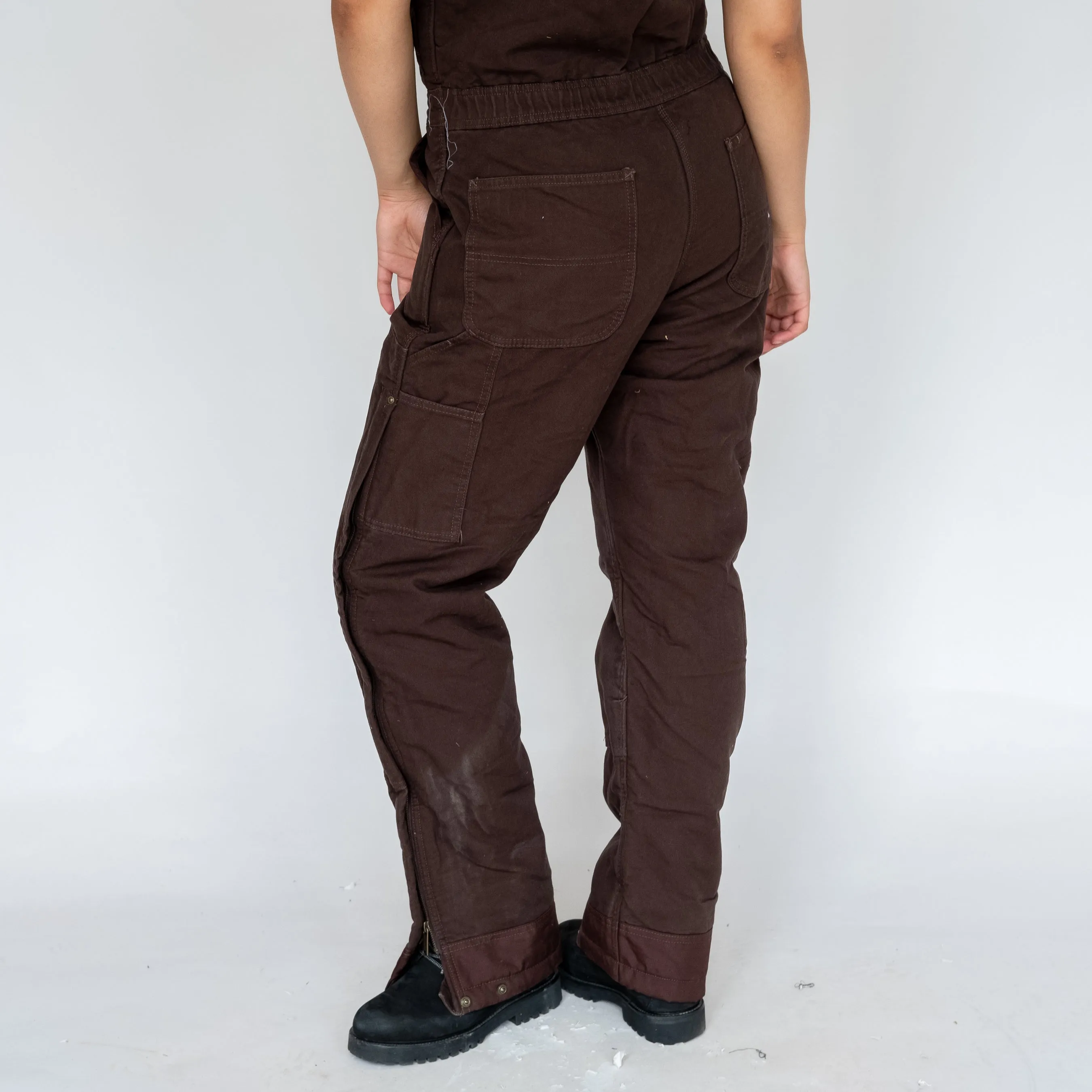 Brown y2ks Carhartt Deadstock Denim Baggy Dungarees (L)