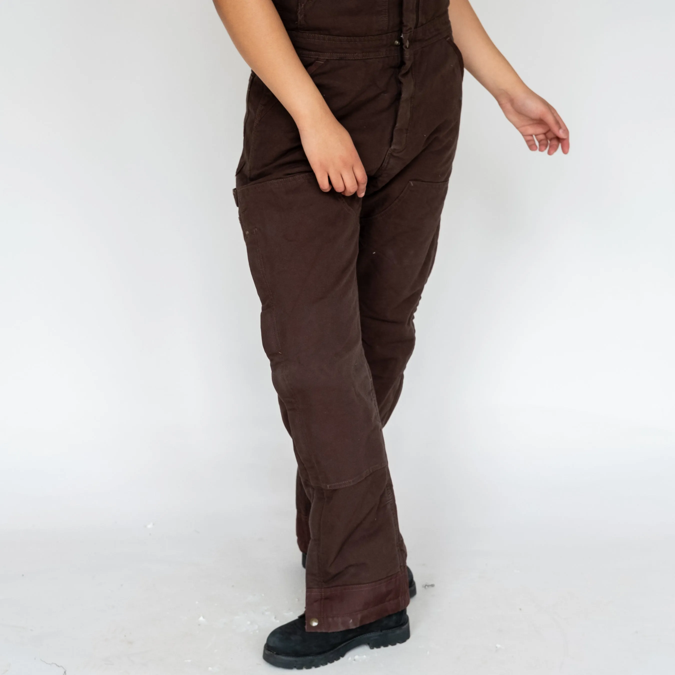 Brown y2ks Carhartt Deadstock Denim Baggy Dungarees (L)