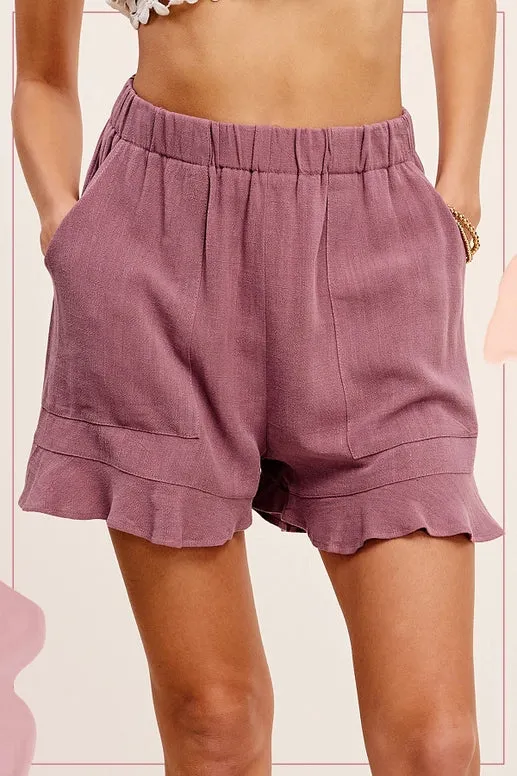 Callie Flared Hem Pocket Shorts